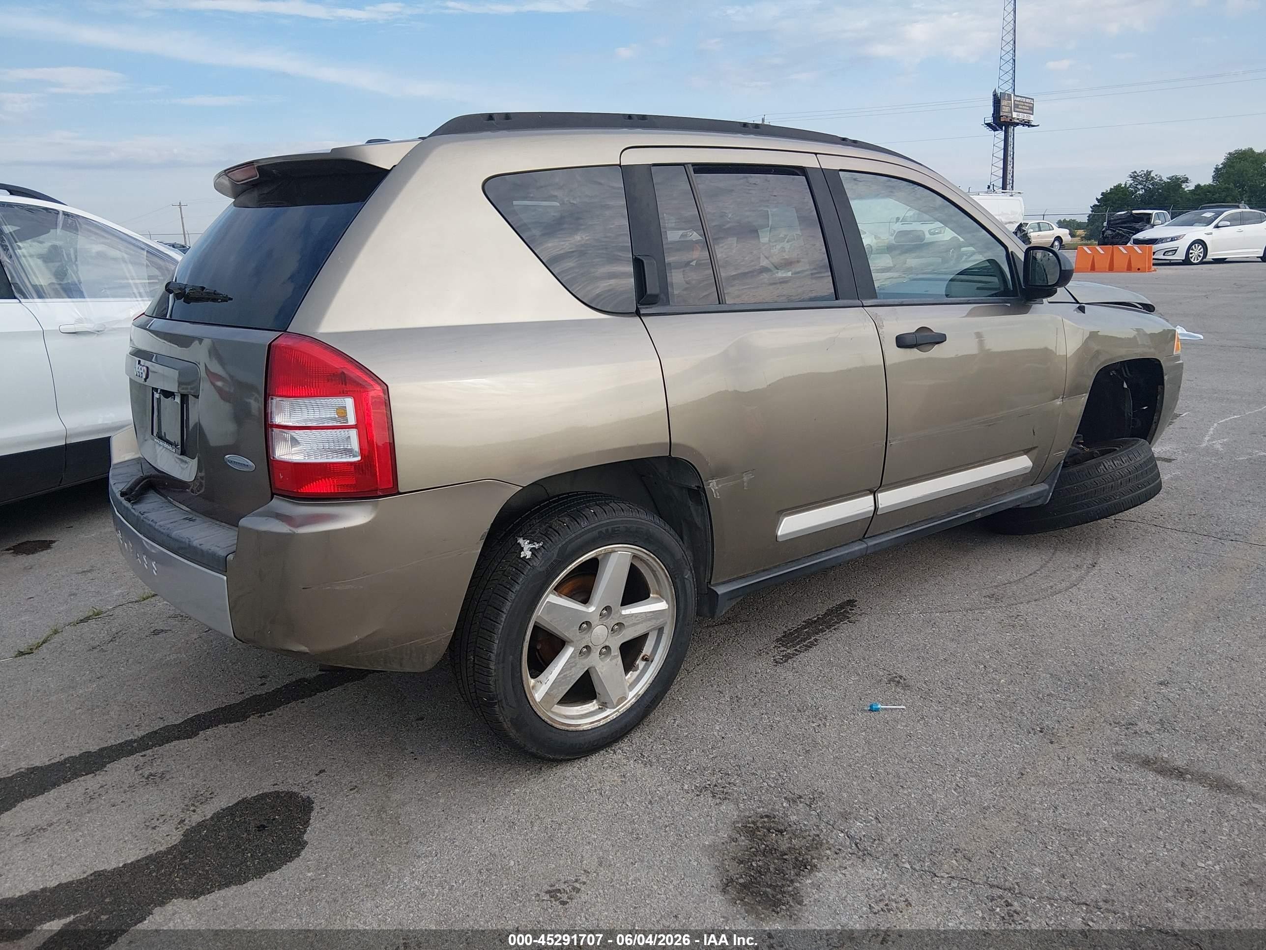 2007 Jeep Compass Limited Gold vin: 1J8FT57W27D192588