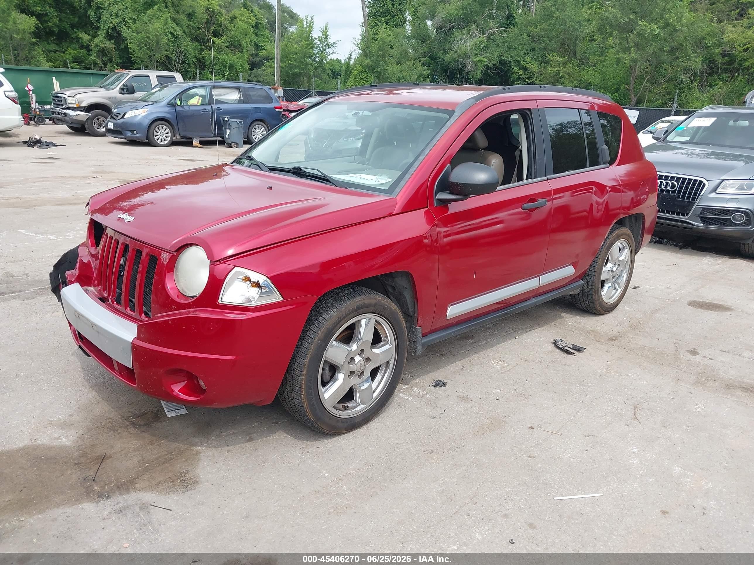 2007 Jeep Compass Limited Red vin: 1J8FT57W27D292190