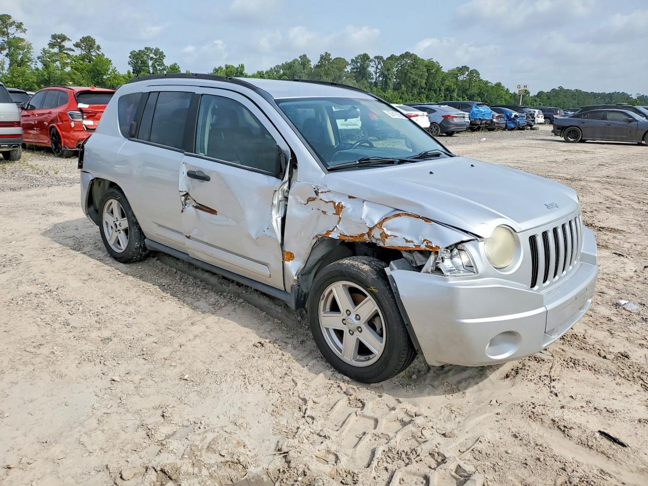2007 Jeep Compass Limited Silver vin: 1J8FT57W37D196522