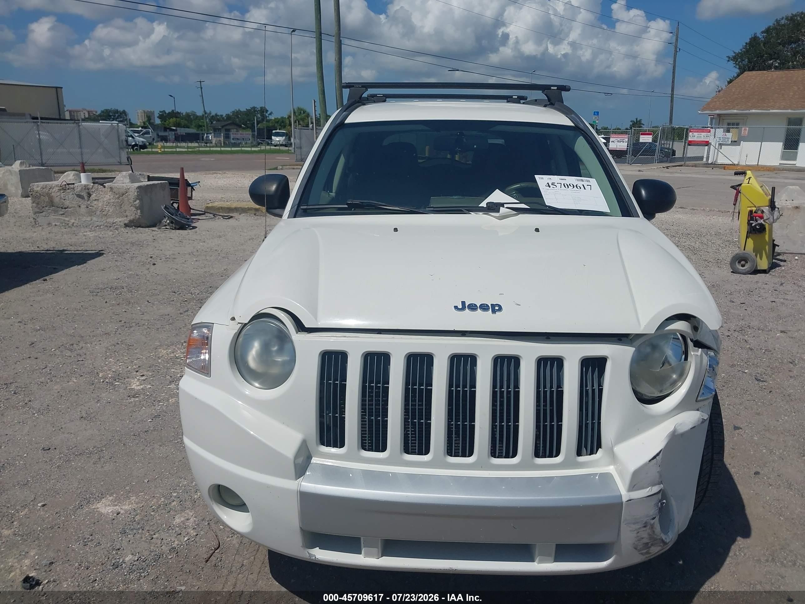 2008 Jeep Compass Limited White vin: 1J8FT57W38D637146