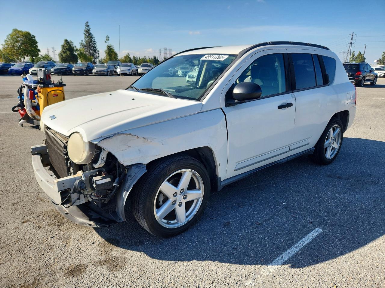 2007 Jeep Compass Limited White vin: 1J8FT57W47D245601