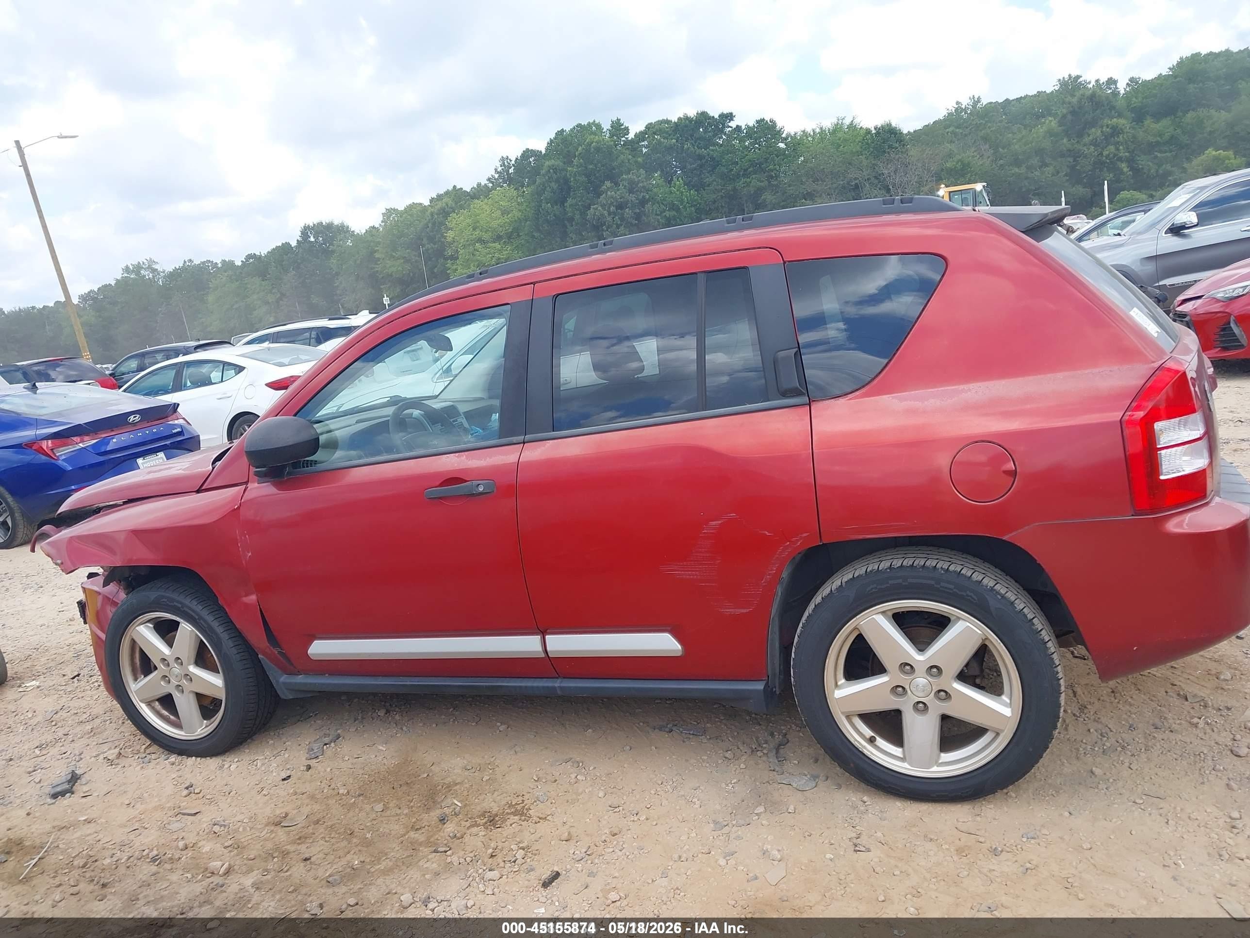 2007 Jeep Compass Limited Red vin: 1J8FT57W77D241655