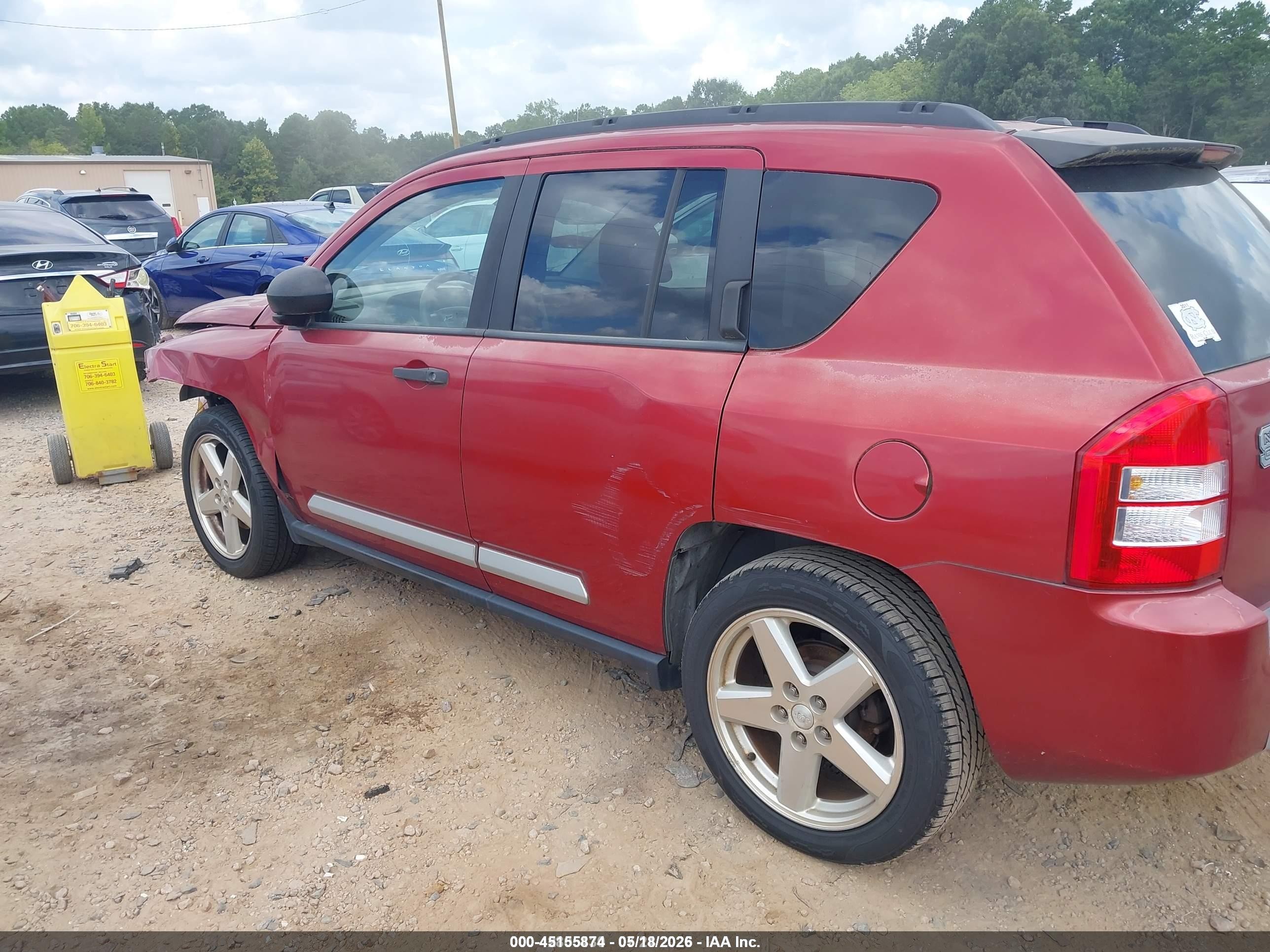 2007 Jeep Compass Limited Red vin: 1J8FT57W77D241655