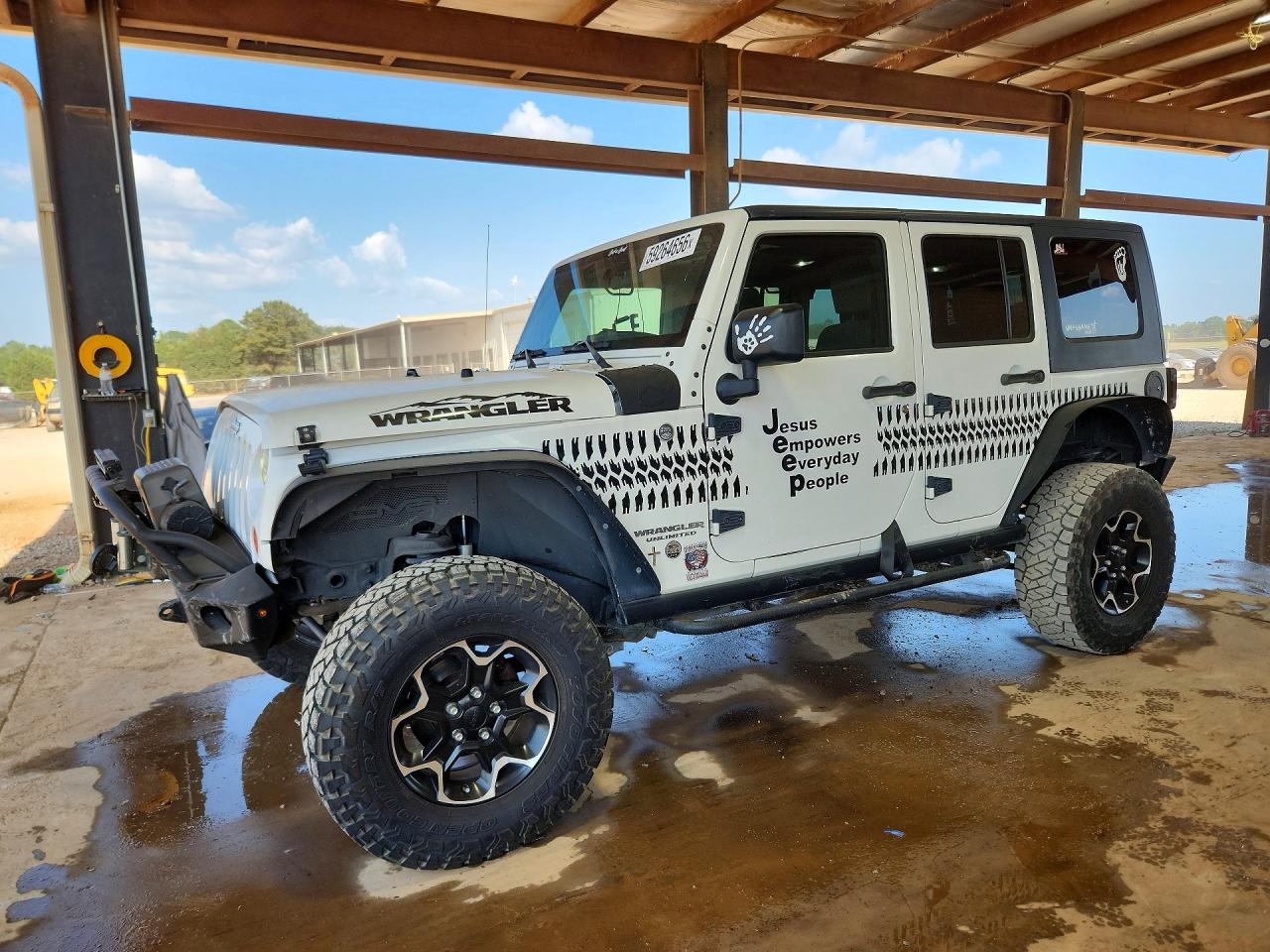 2009 Jeep Wrangler Unlimited X White vin: 1J8GA39119L711865