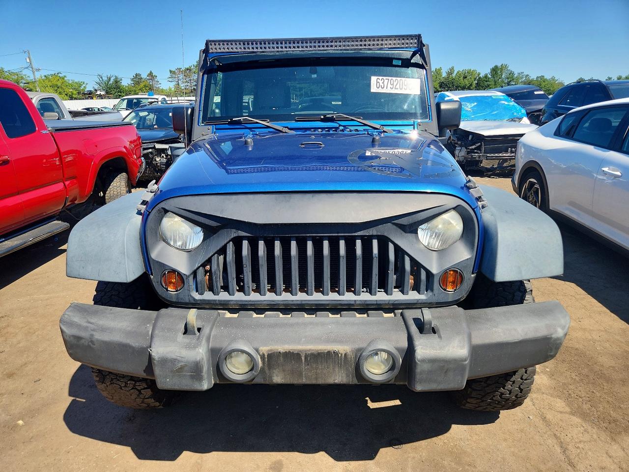 2009 Jeep Wrangler Unlimited X Blue vin: 1J8GA39159L729558