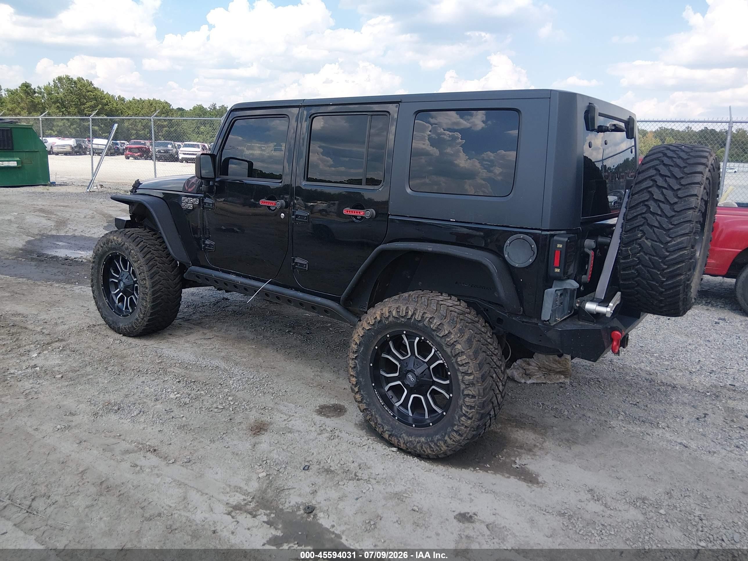 2008 Jeep Wrangler Unlimited X Black vin: 1J8GA39198L652207