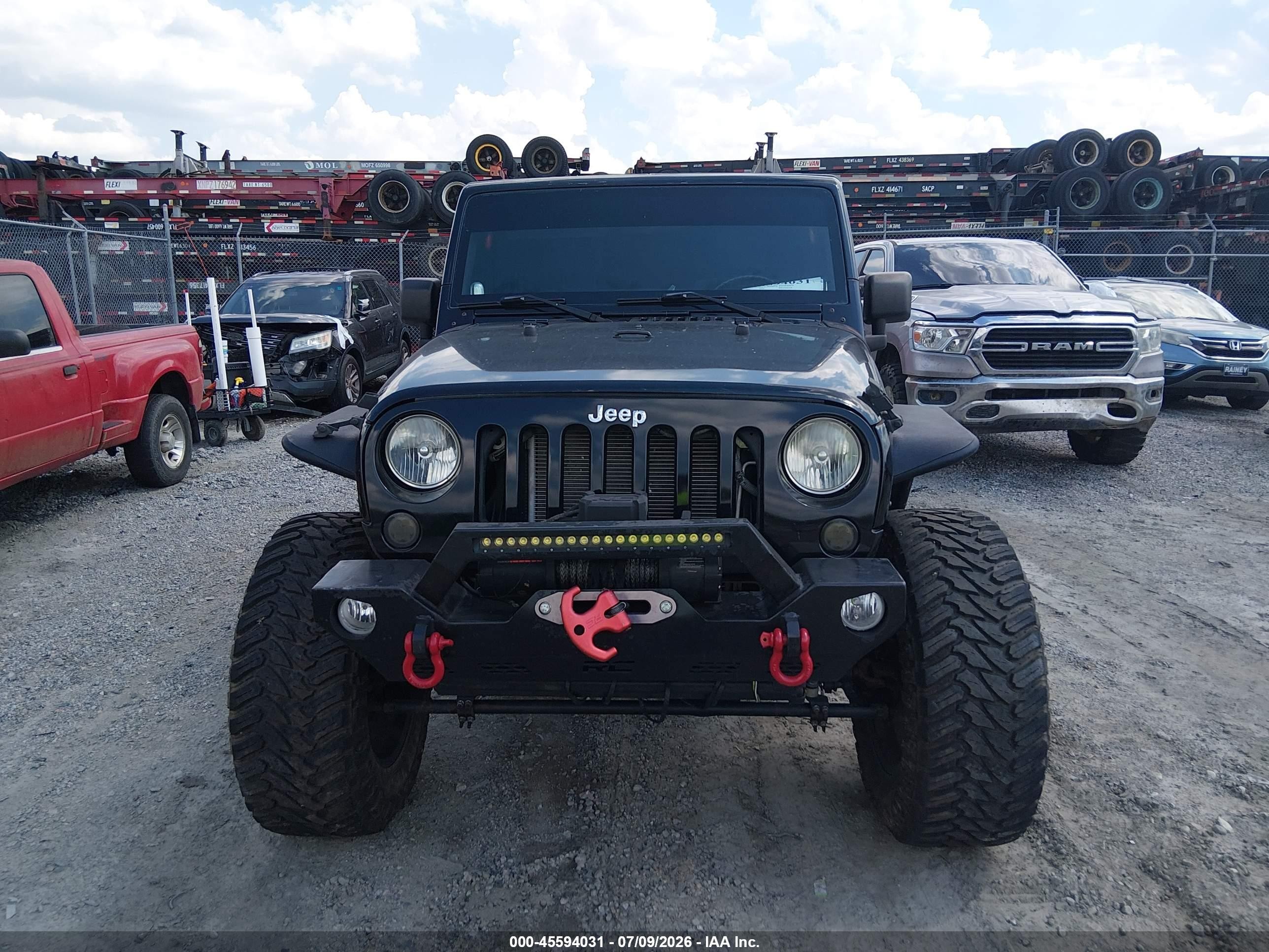 2008 Jeep Wrangler Unlimited X Black vin: 1J8GA39198L652207