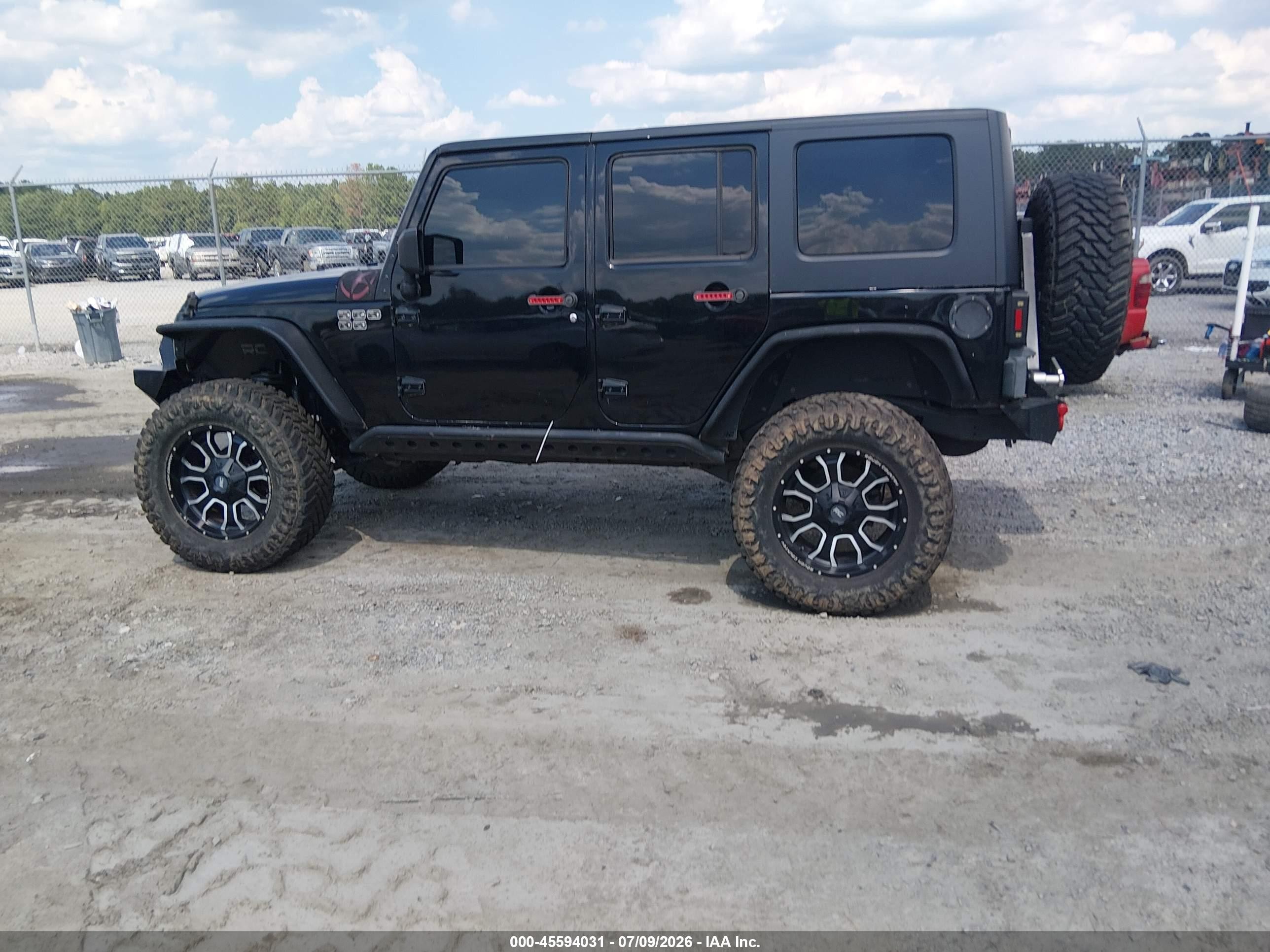 2008 Jeep Wrangler Unlimited X Black vin: 1J8GA39198L652207