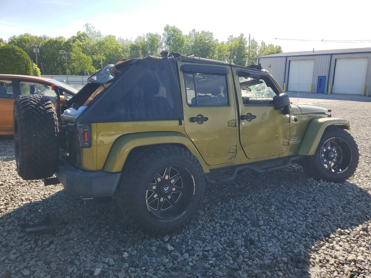 2007 Jeep Wrangler Sahara Green vin: 1J8GA59147L161148