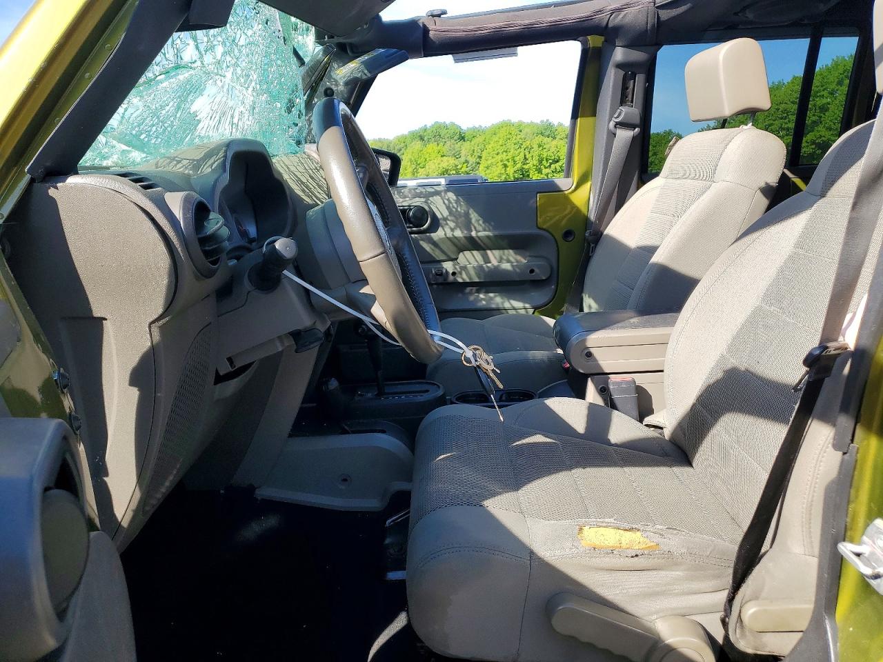 2007 Jeep Wrangler Sahara Green vin: 1J8GA59147L161148
