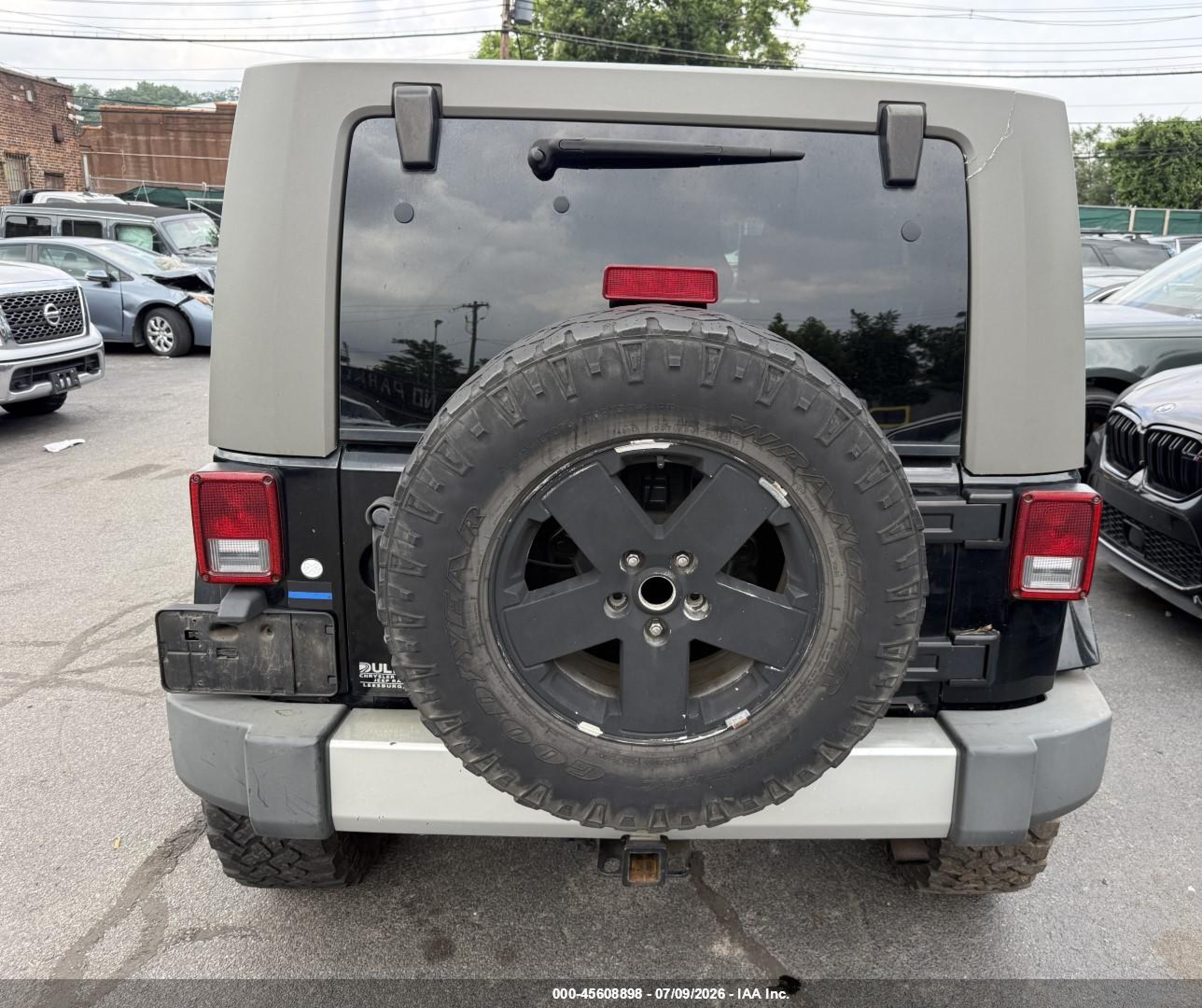 2008 Jeep Wrangler Unlimited Sahara Черный vin: 1J8GA59158L623847