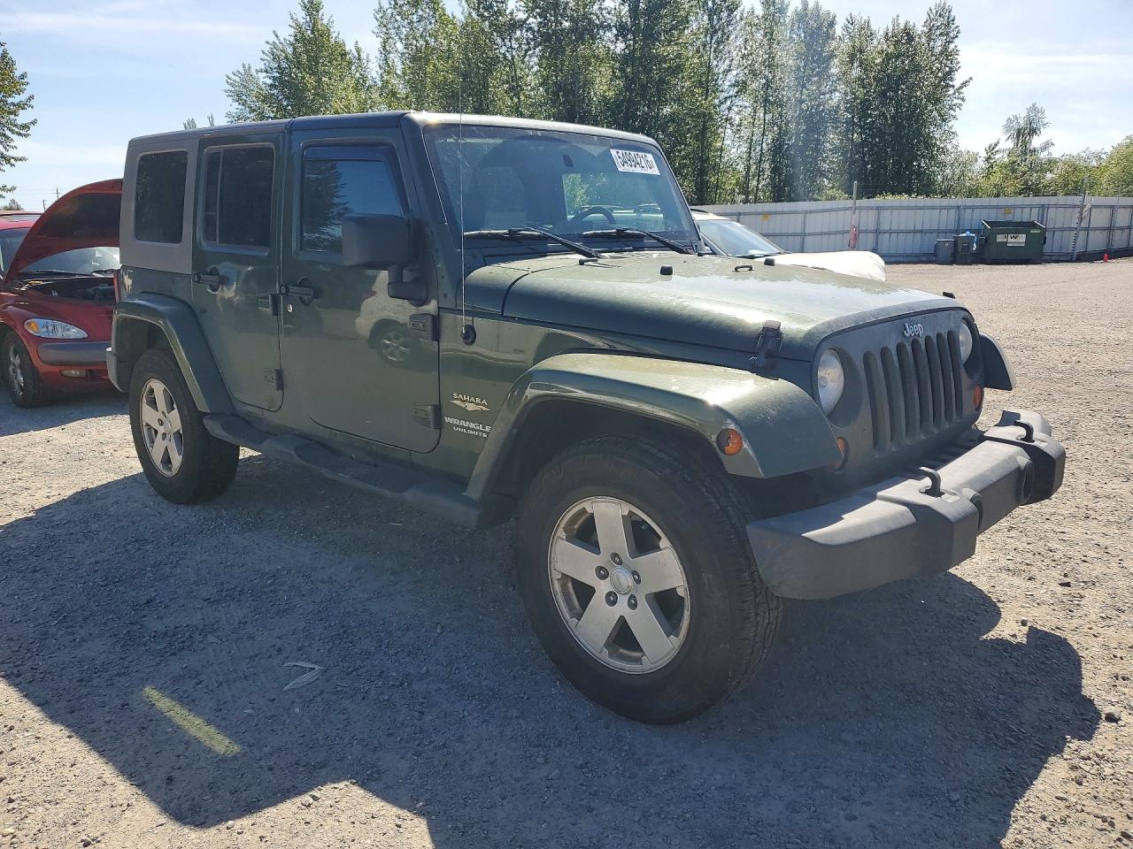 2007 Jeep Wrangler Sahara Green vin: 1J8GA59167L117703