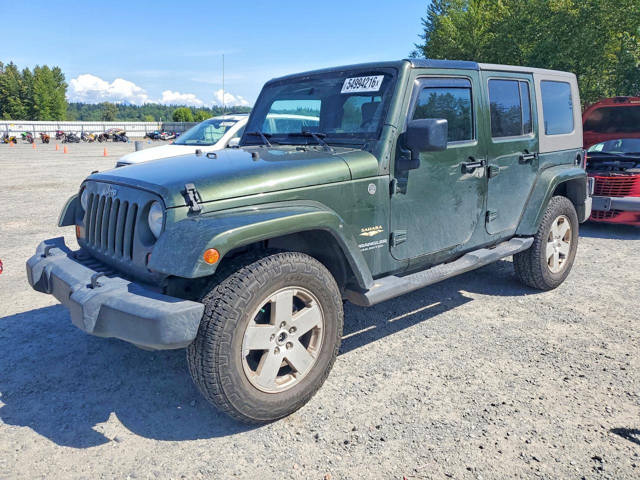 2007 Jeep Wrangler Sahara Green vin: 1J8GA59167L117703