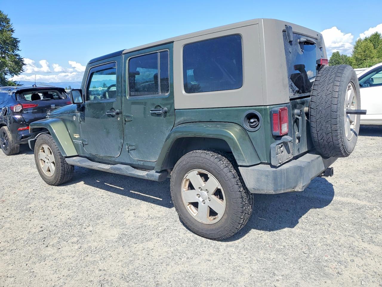 2007 Jeep Wrangler Sahara Green vin: 1J8GA59167L117703