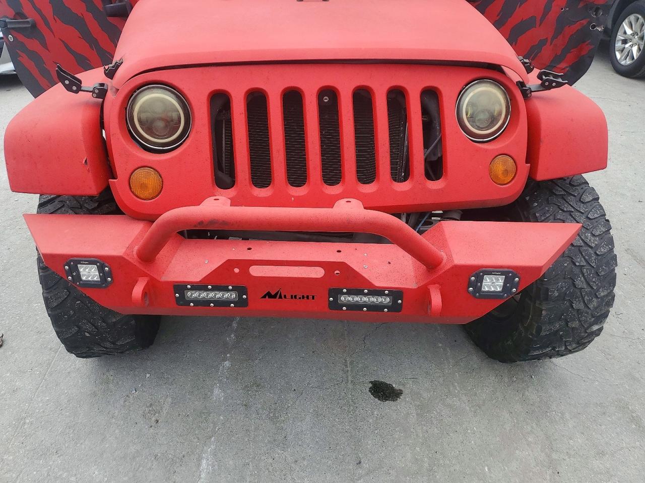 2007 Jeep Wrangler Sahara Красный vin: 1J8GA59197L214801