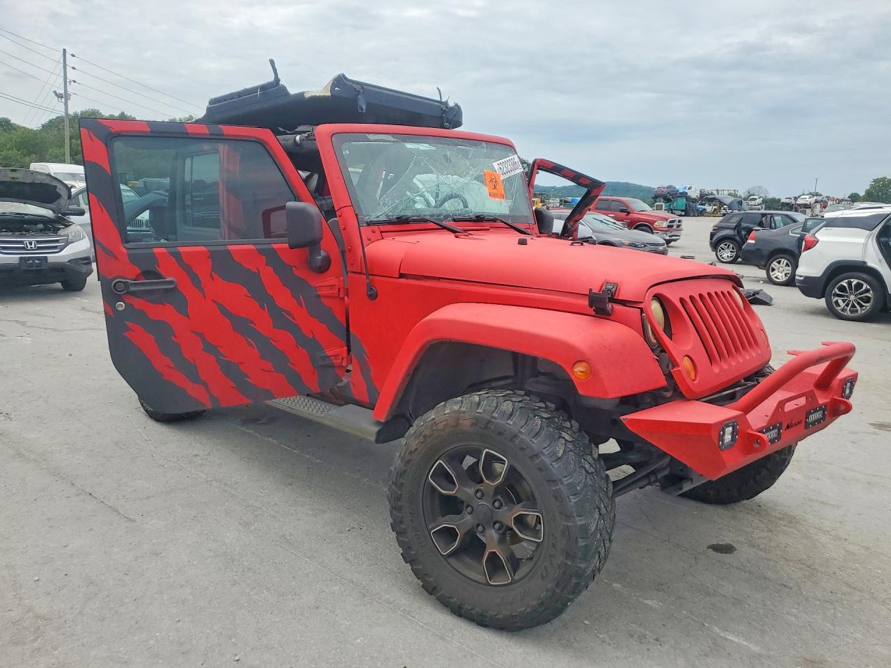 2007 Jeep Wrangler Sahara Красный vin: 1J8GA59197L214801