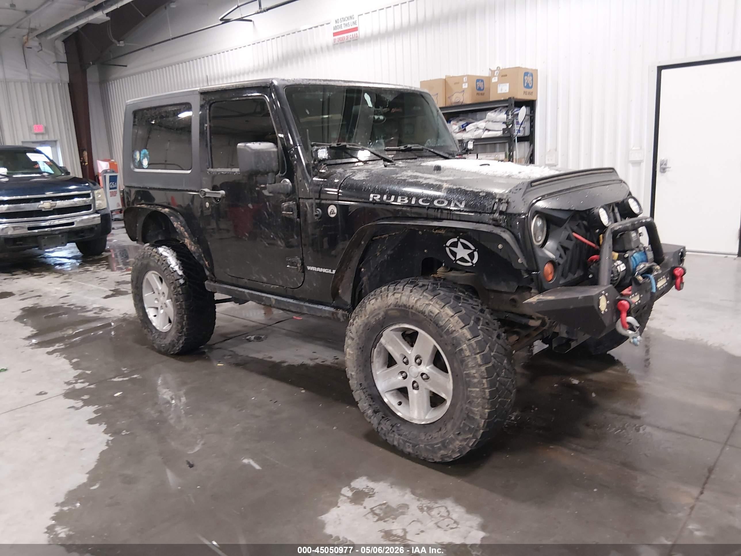 2008 Jeep Wrangler Rubicon Black vin: 1J8GA64198L563424