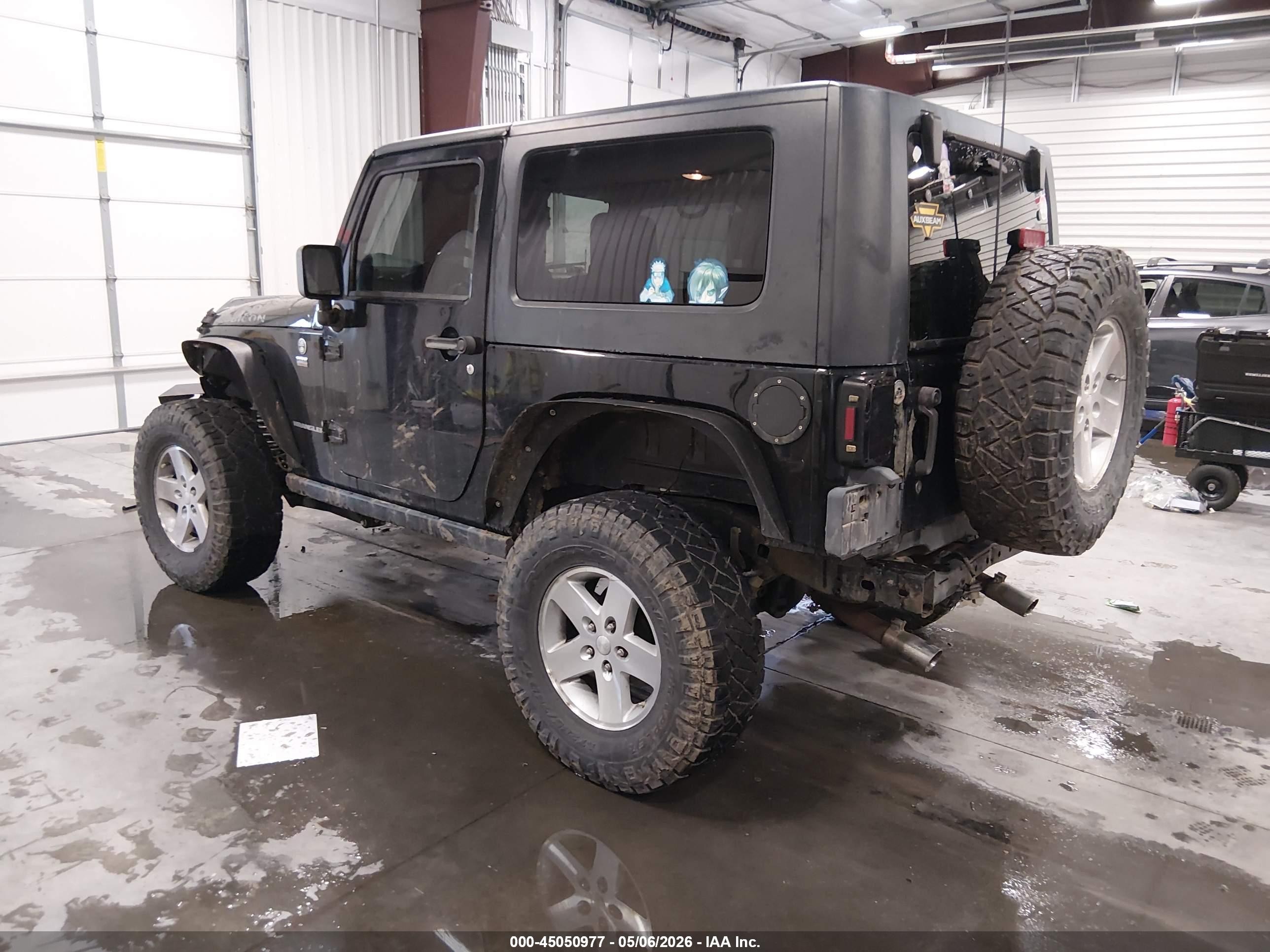 2008 Jeep Wrangler Rubicon Black vin: 1J8GA64198L563424