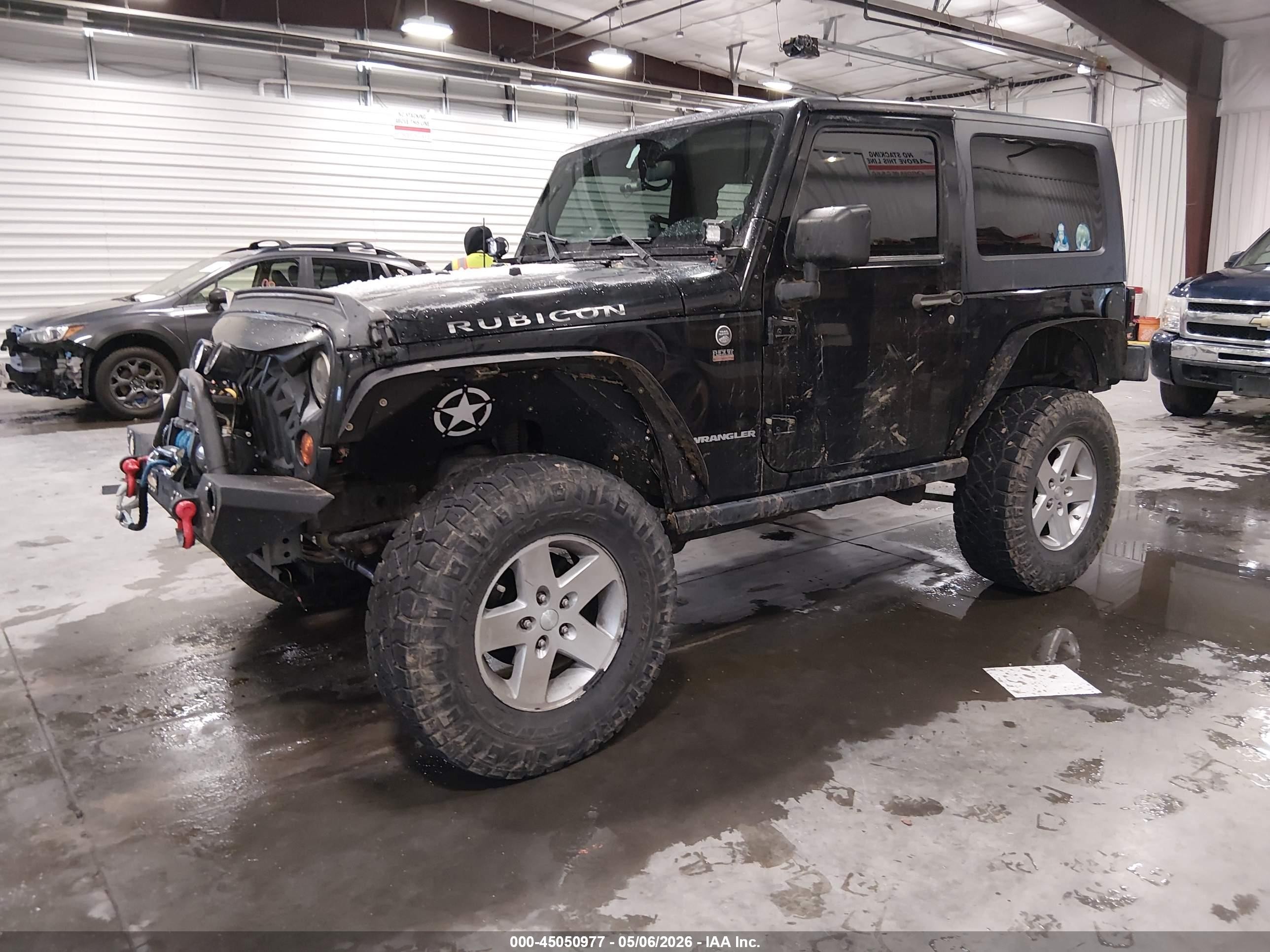 2008 Jeep Wrangler Rubicon Black vin: 1J8GA64198L563424