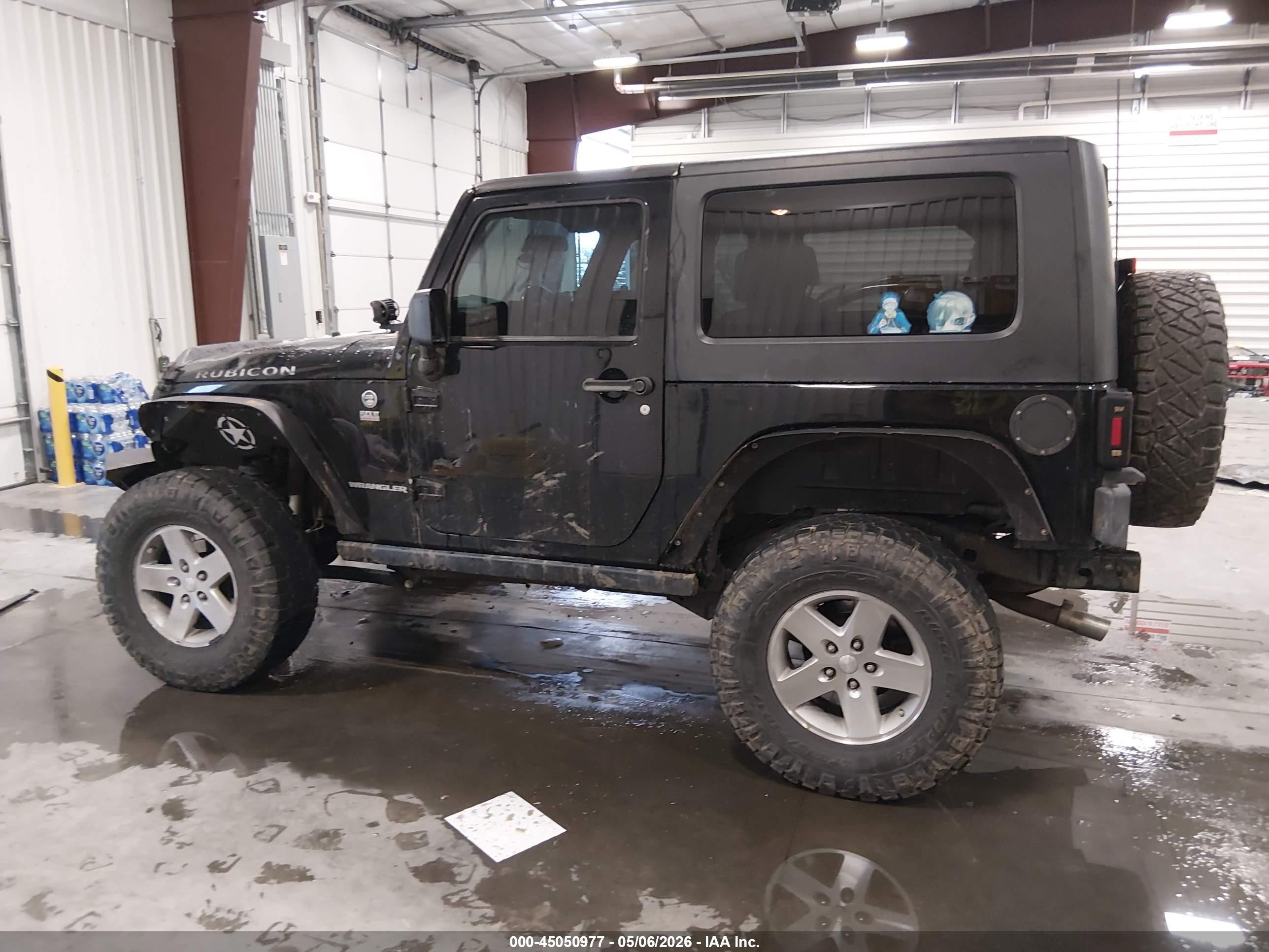 2008 Jeep Wrangler Rubicon Black vin: 1J8GA64198L563424