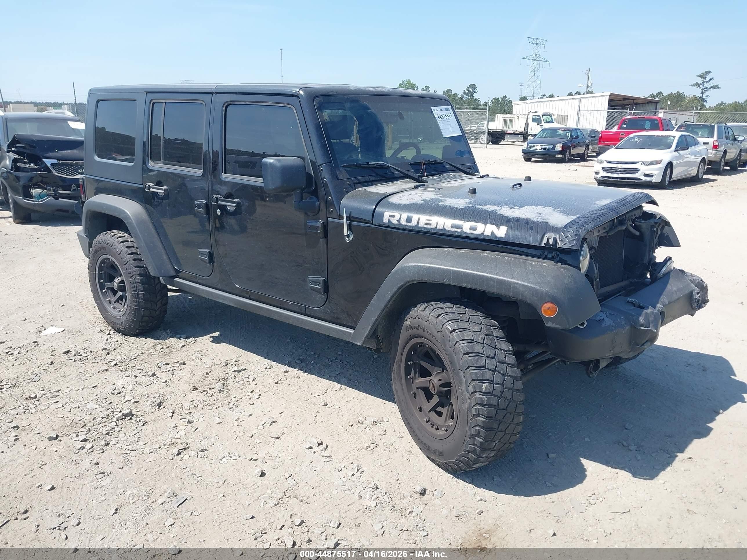 2008 Jeep Wrangler Unlimited Rubicon Black vin: 1J8GA69108L654526