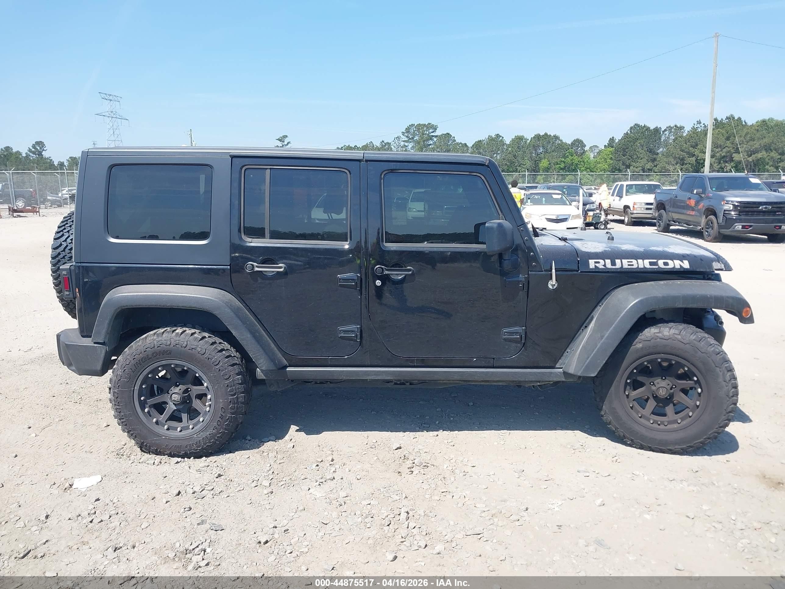 2008 Jeep Wrangler Unlimited Rubicon Черный vin: 1J8GA69108L654526