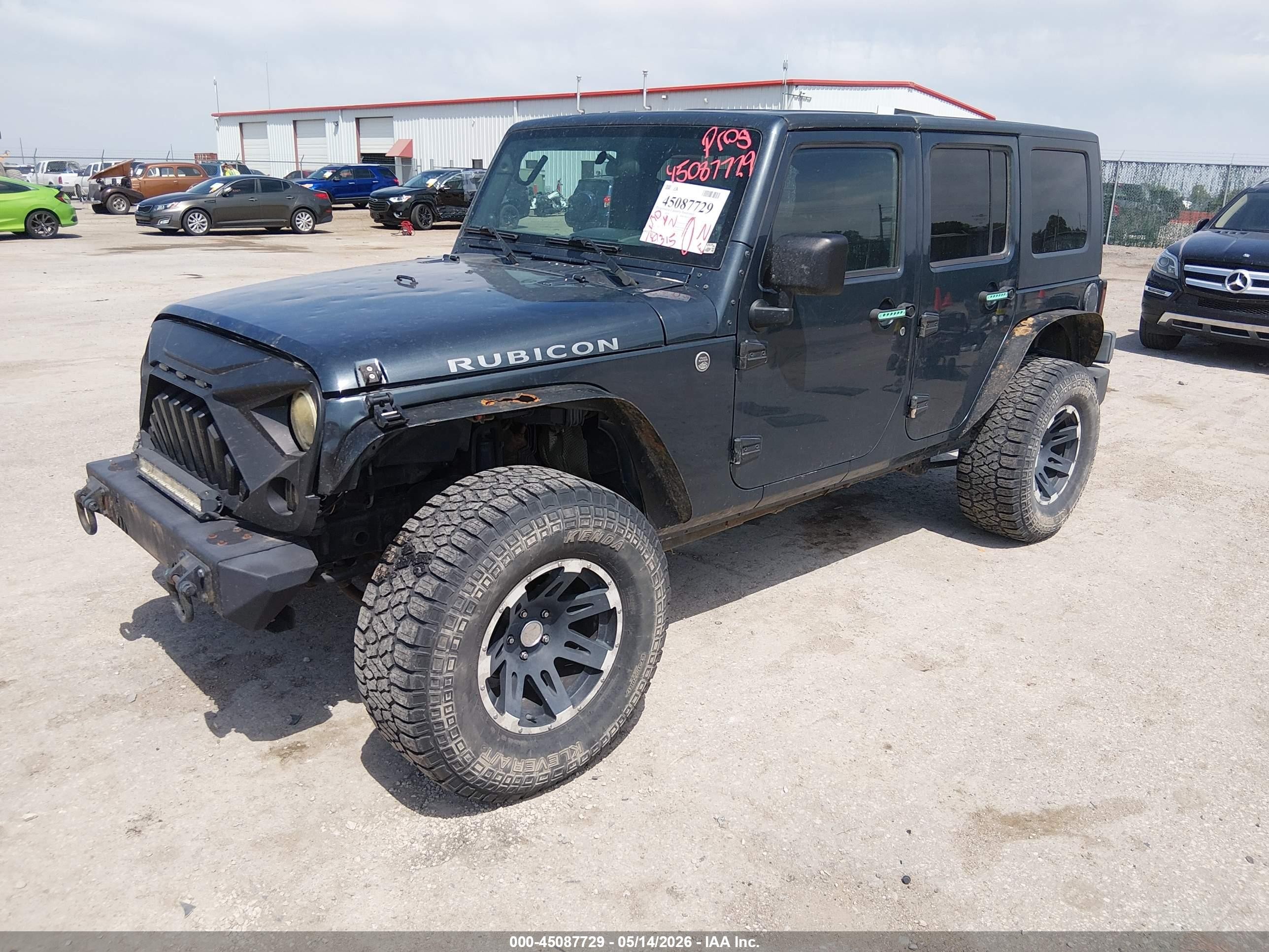 2007 Jeep Wrangler Unlimited Rubicon Blue vin: 1J8GA69127L144287