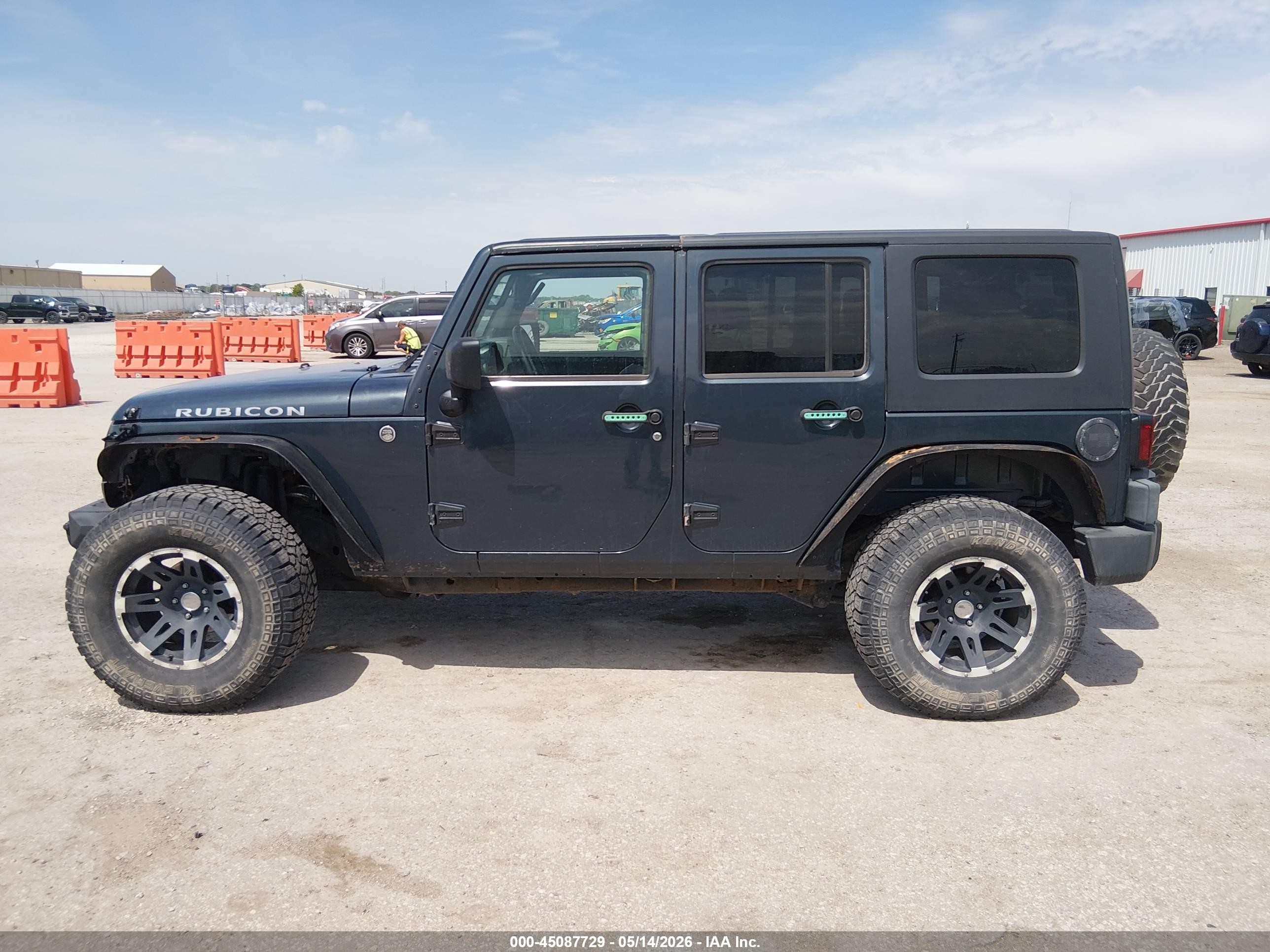 2007 Jeep Wrangler Unlimited Rubicon Blue vin: 1J8GA69127L144287