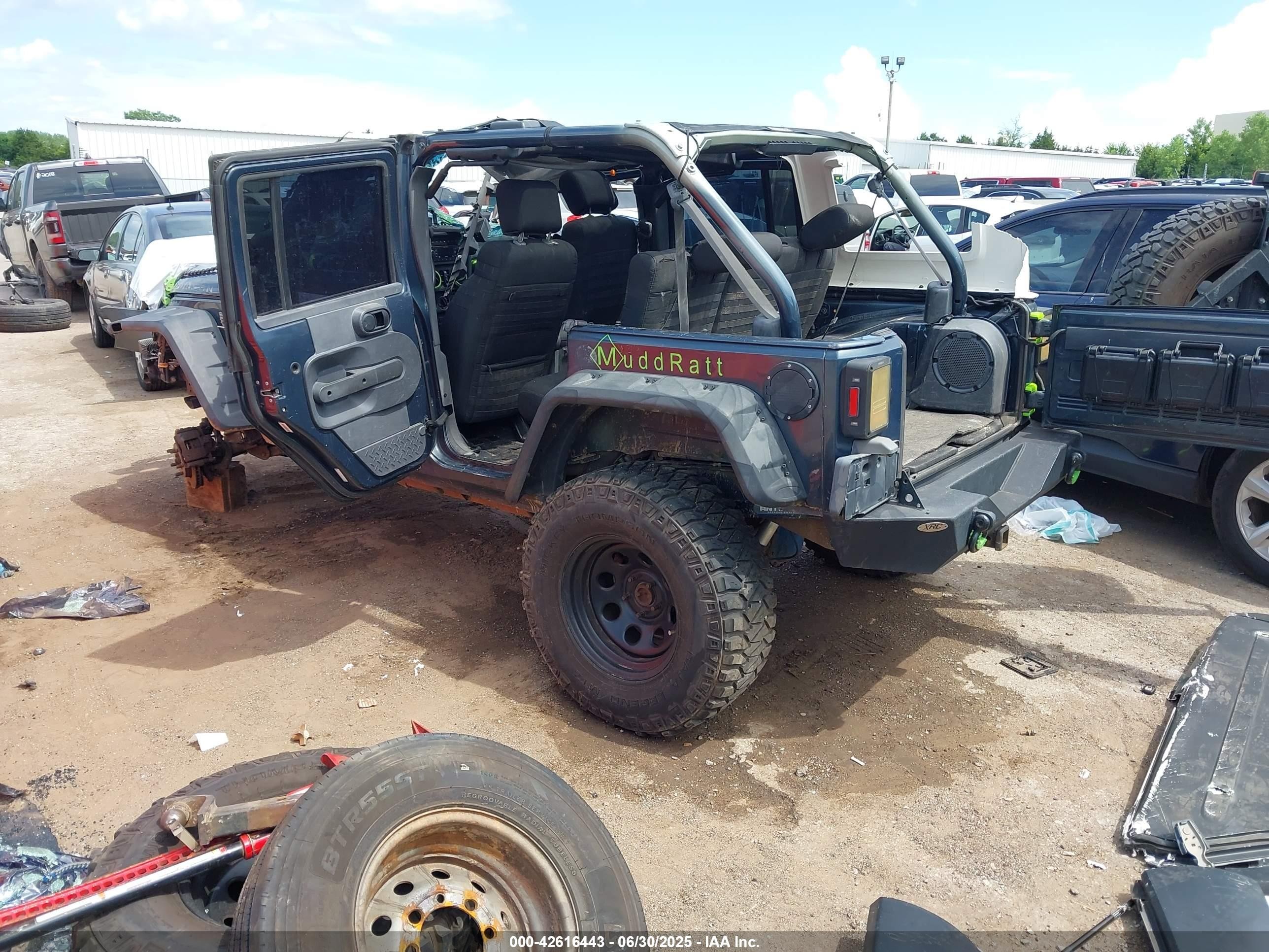 2007 Jeep Wrangler Unlimited Rubicon Black vin: 1J8GA69127L154818