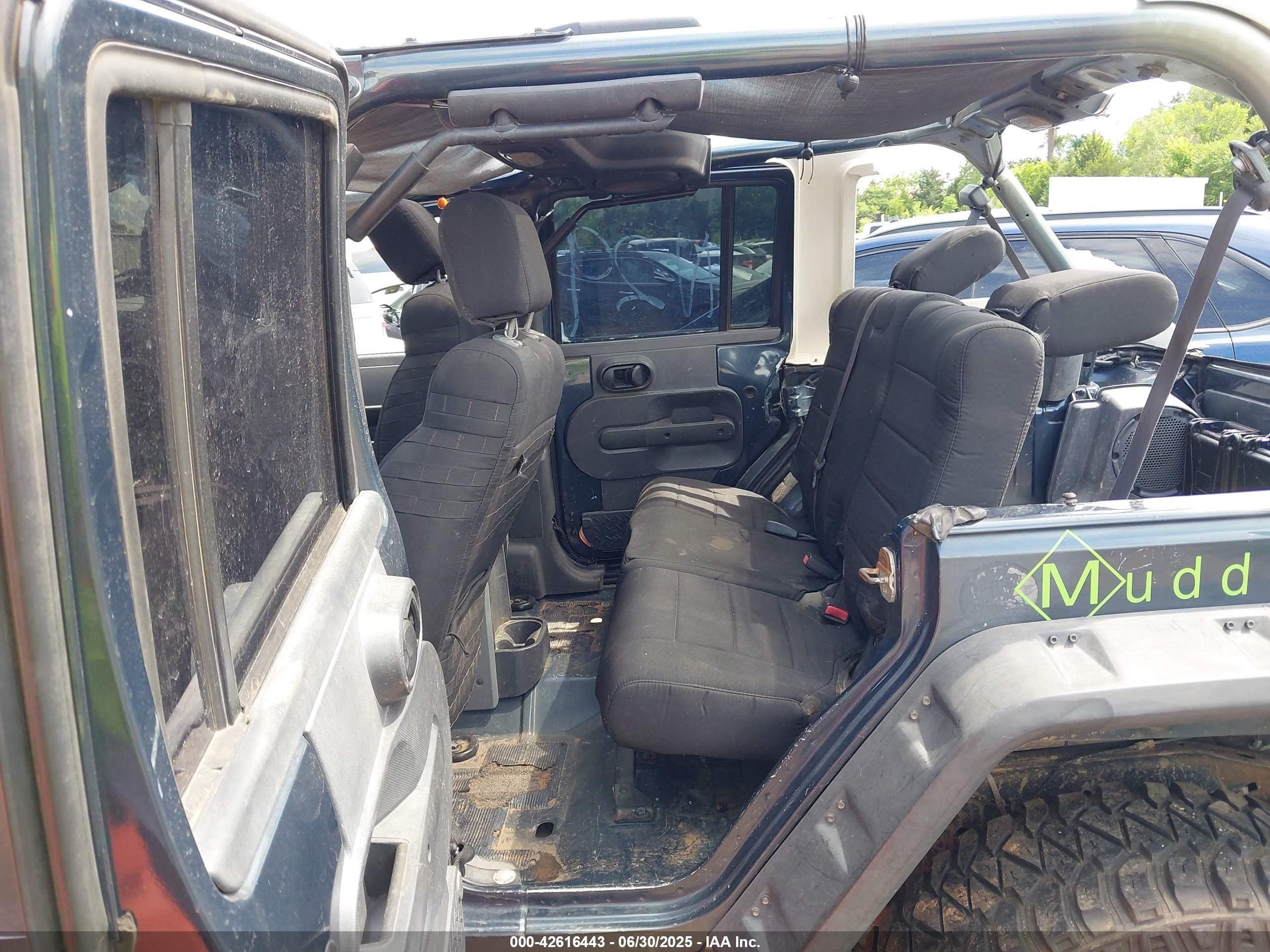 2007 Jeep Wrangler Unlimited Rubicon Black vin: 1J8GA69127L154818