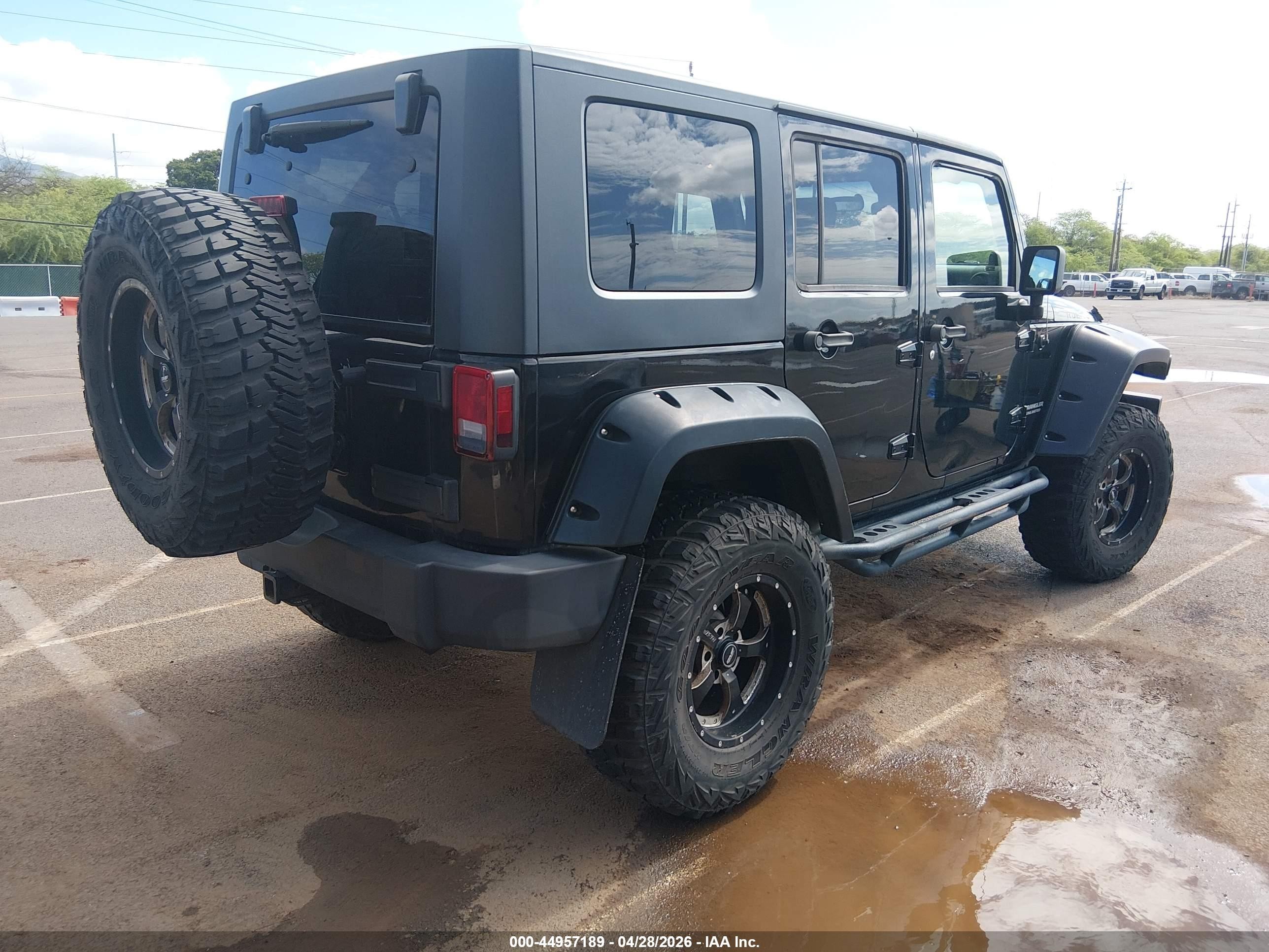 2008 Jeep Wrangler Unlimited Rubicon Black vin: 1J8GA69148L611243