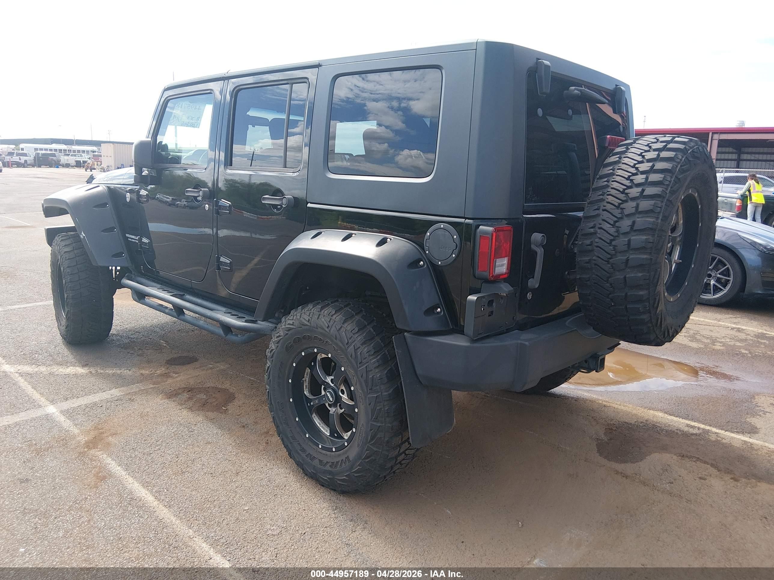 2008 Jeep Wrangler Unlimited Rubicon Black vin: 1J8GA69148L611243