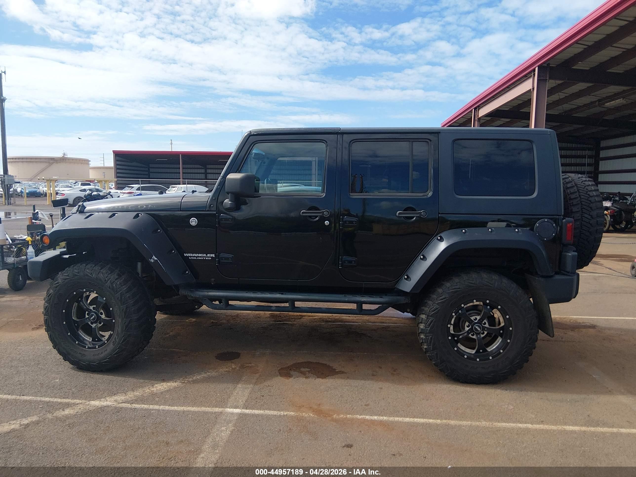 2008 Jeep Wrangler Unlimited Rubicon Black vin: 1J8GA69148L611243