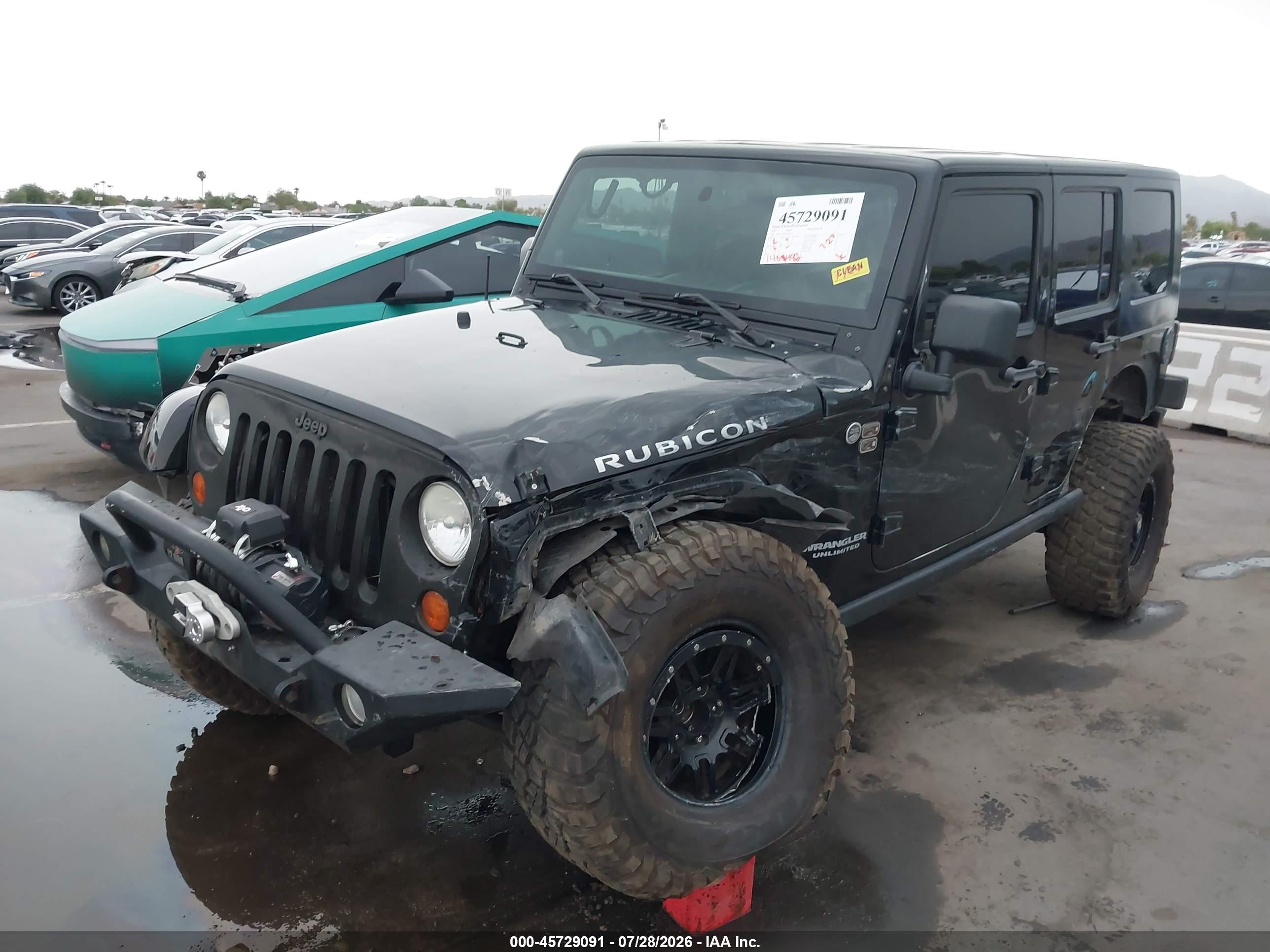 2007 Jeep Wrangler   Black vin: 1J8GA69157L166512