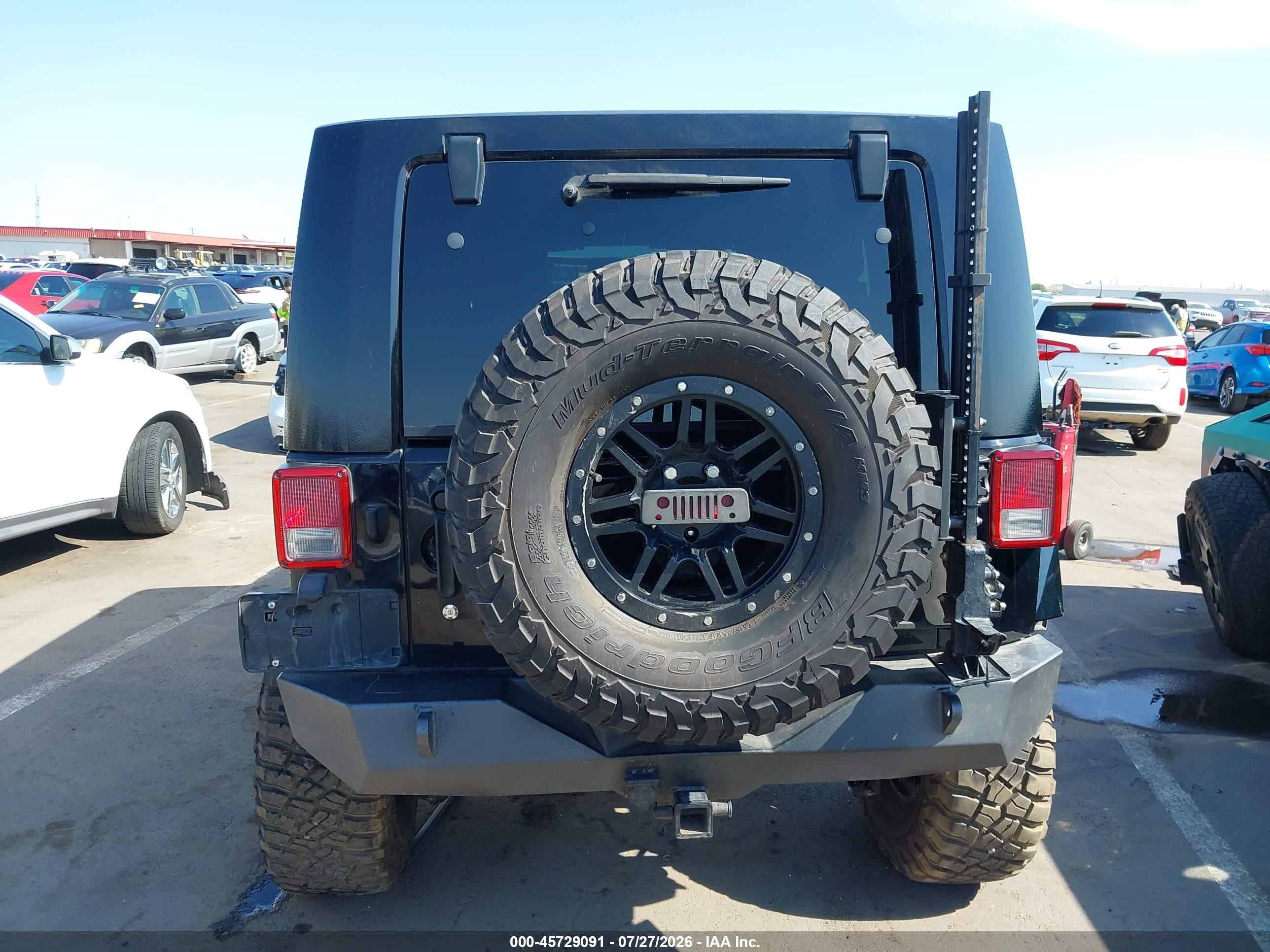 2007 Jeep Wrangler   Black vin: 1J8GA69157L166512