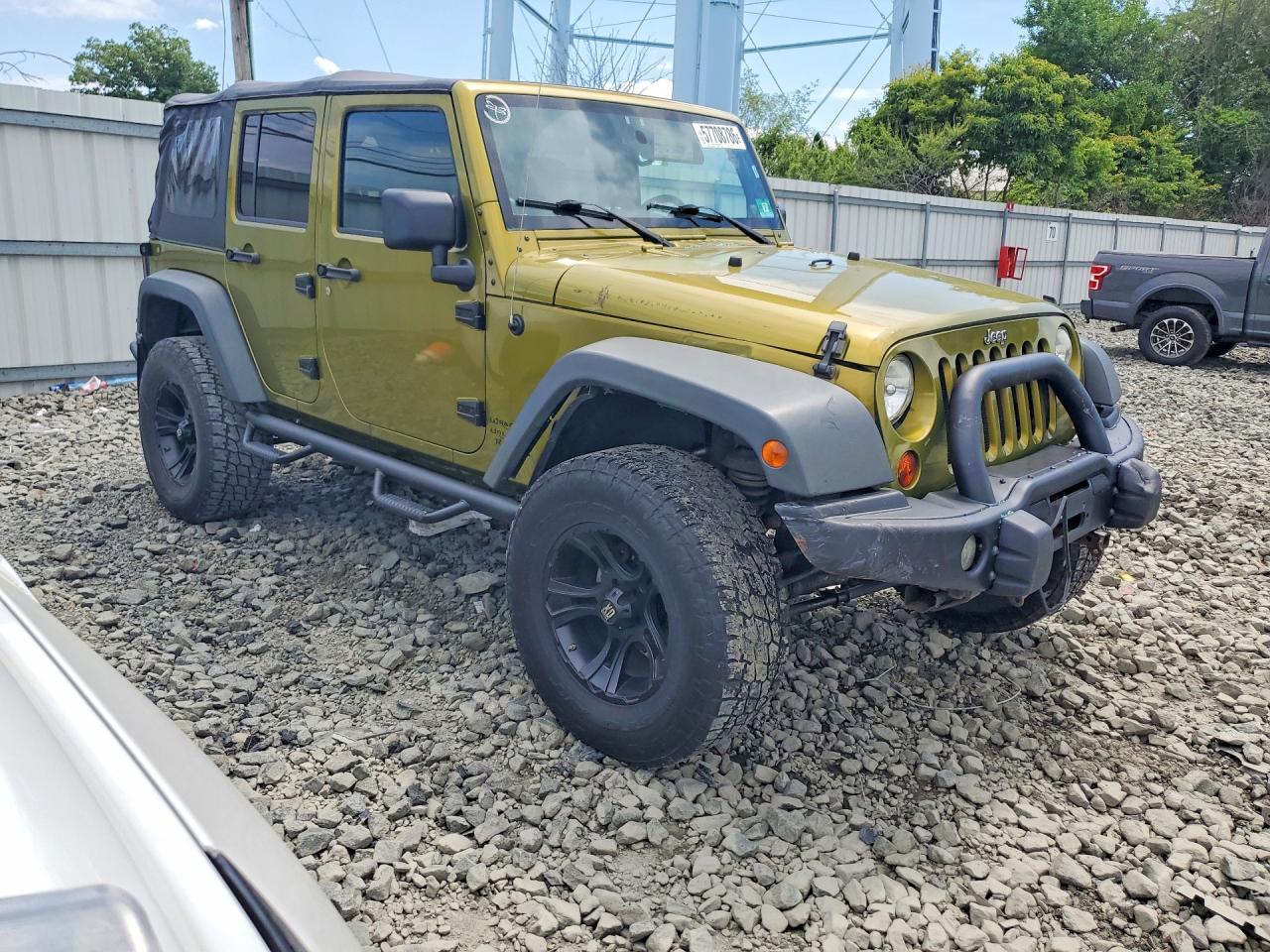 2008 Jeep Wrangler Unlimited Rubicon Green vin: 1J8GA69158L532227