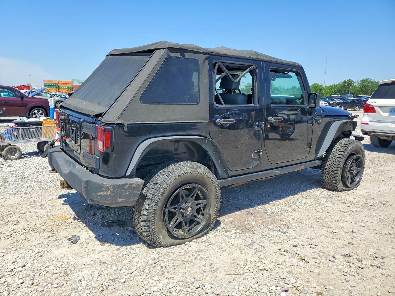 2009 Jeep Wrangler Unlimited Rubicon Black vin: 1J8GA69179L703383