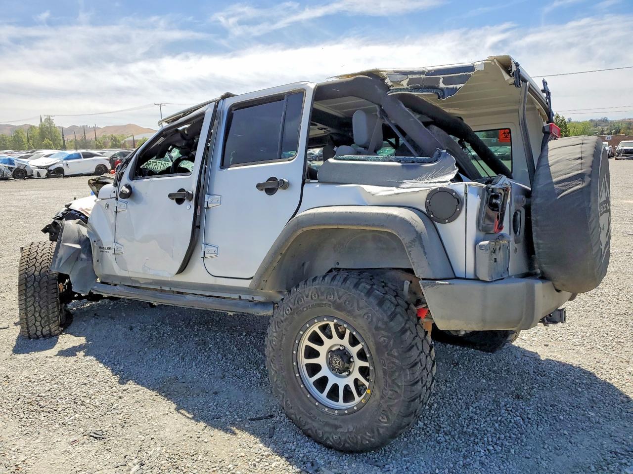 2007 Jeep Wrangler Rubicon Silver vin: 1J8GA69197L166657