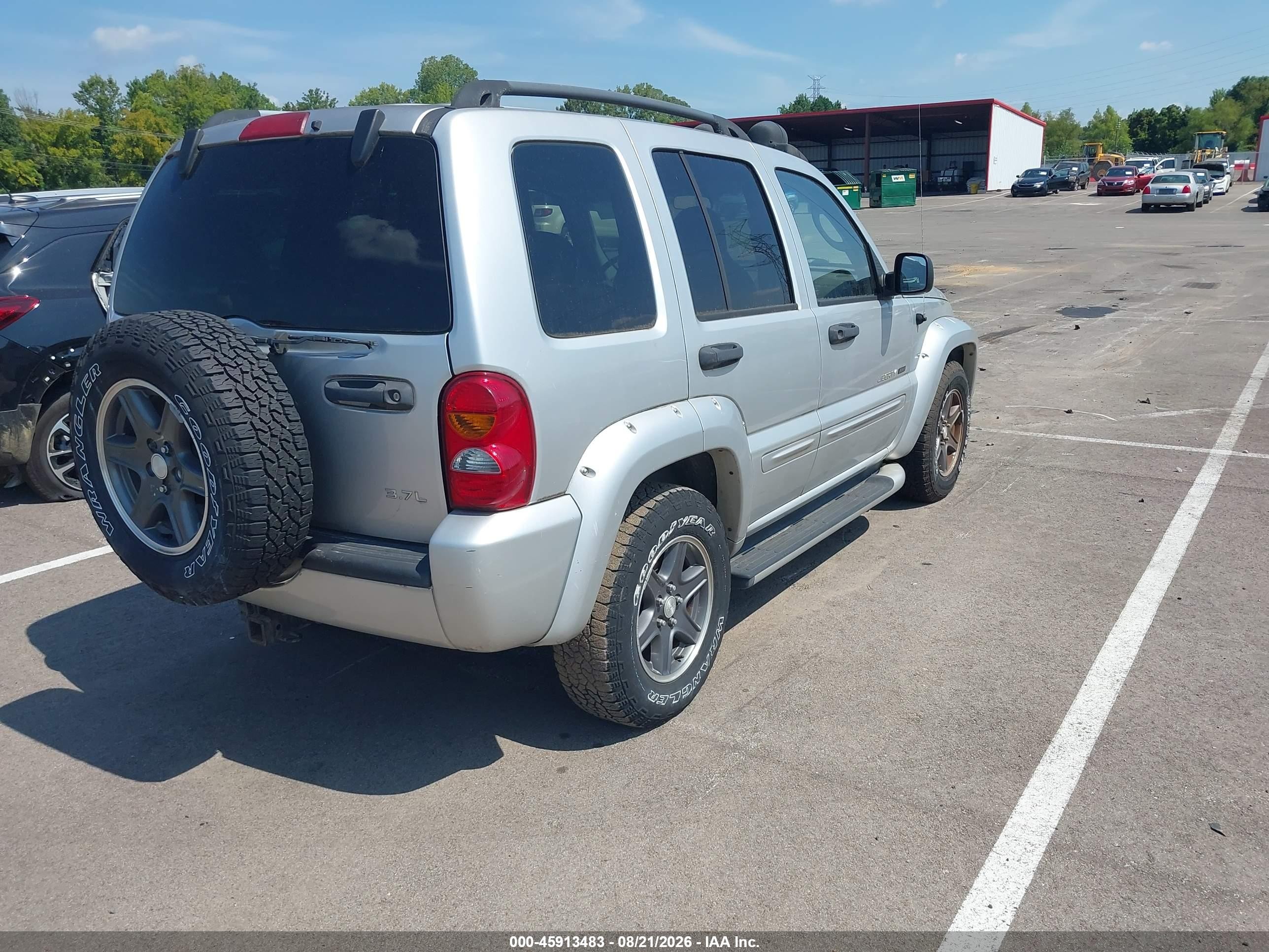 2002 Jeep Liberty Renegade Silver vin: 1J8GK38K02W348602