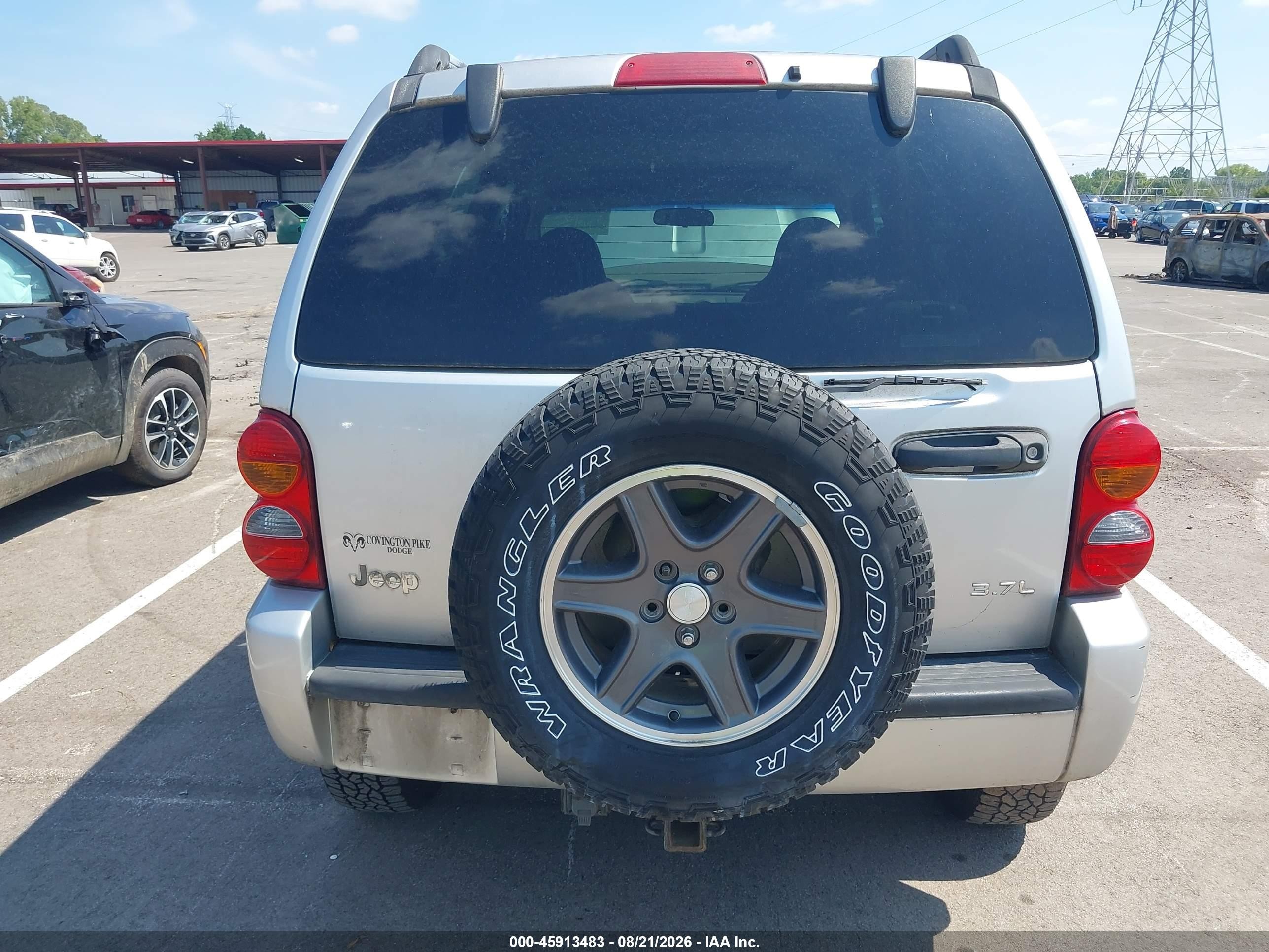2002 Jeep Liberty Renegade Silver vin: 1J8GK38K02W348602