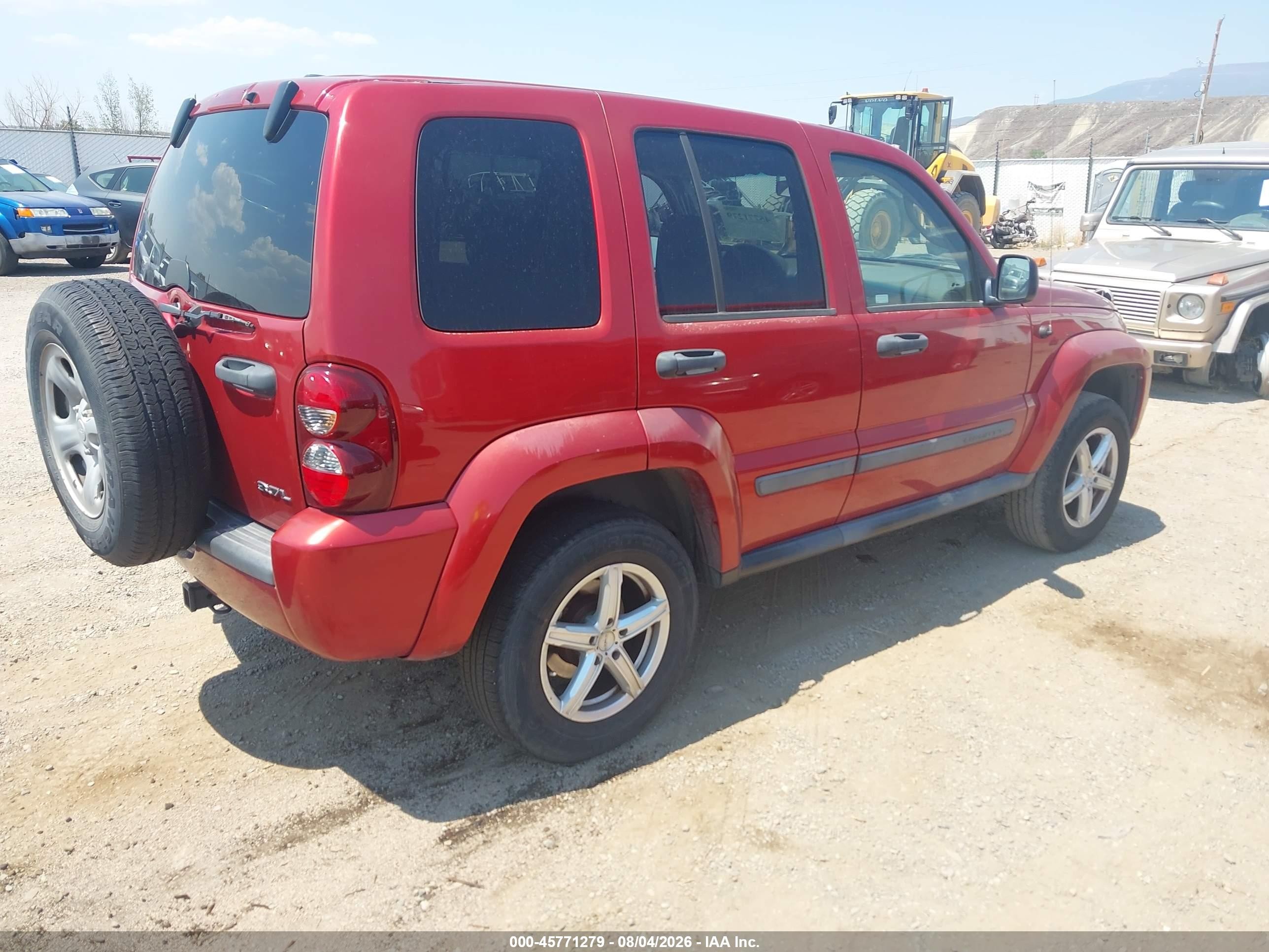 2007 Jeep Liberty Sport Красный vin: 1J8GK48K87W699898