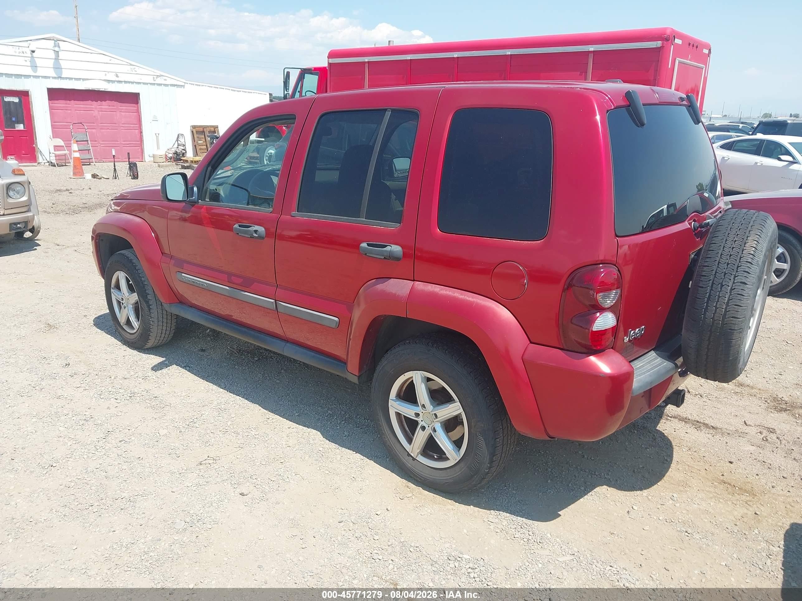 2007 Jeep Liberty Sport Красный vin: 1J8GK48K87W699898