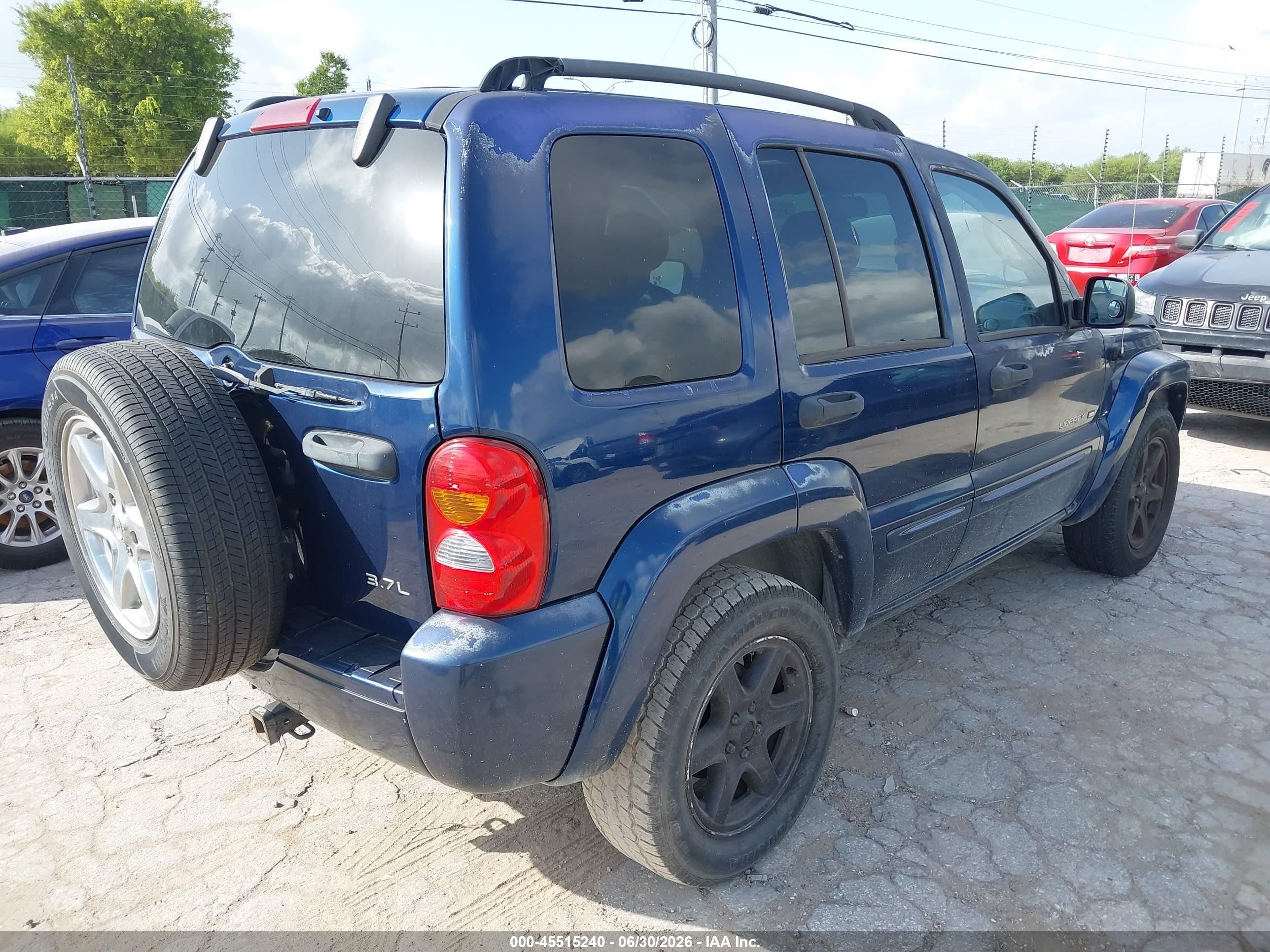 2003 Jeep Liberty Limited Edition Blue vin: 1J8GK58K03W518261