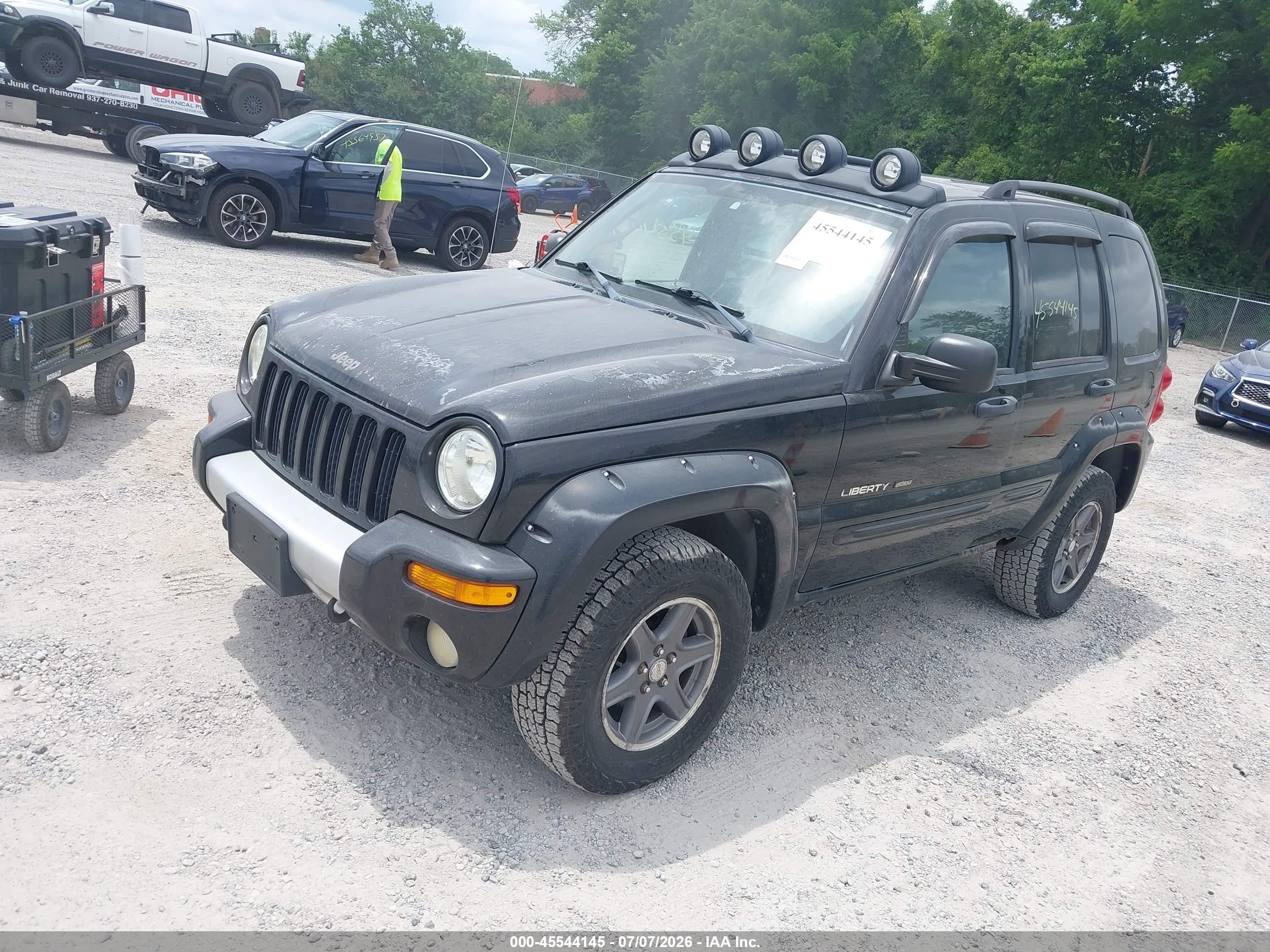 2003 Jeep Liberty Renegade Black vin: 1J8GL38K23W546659