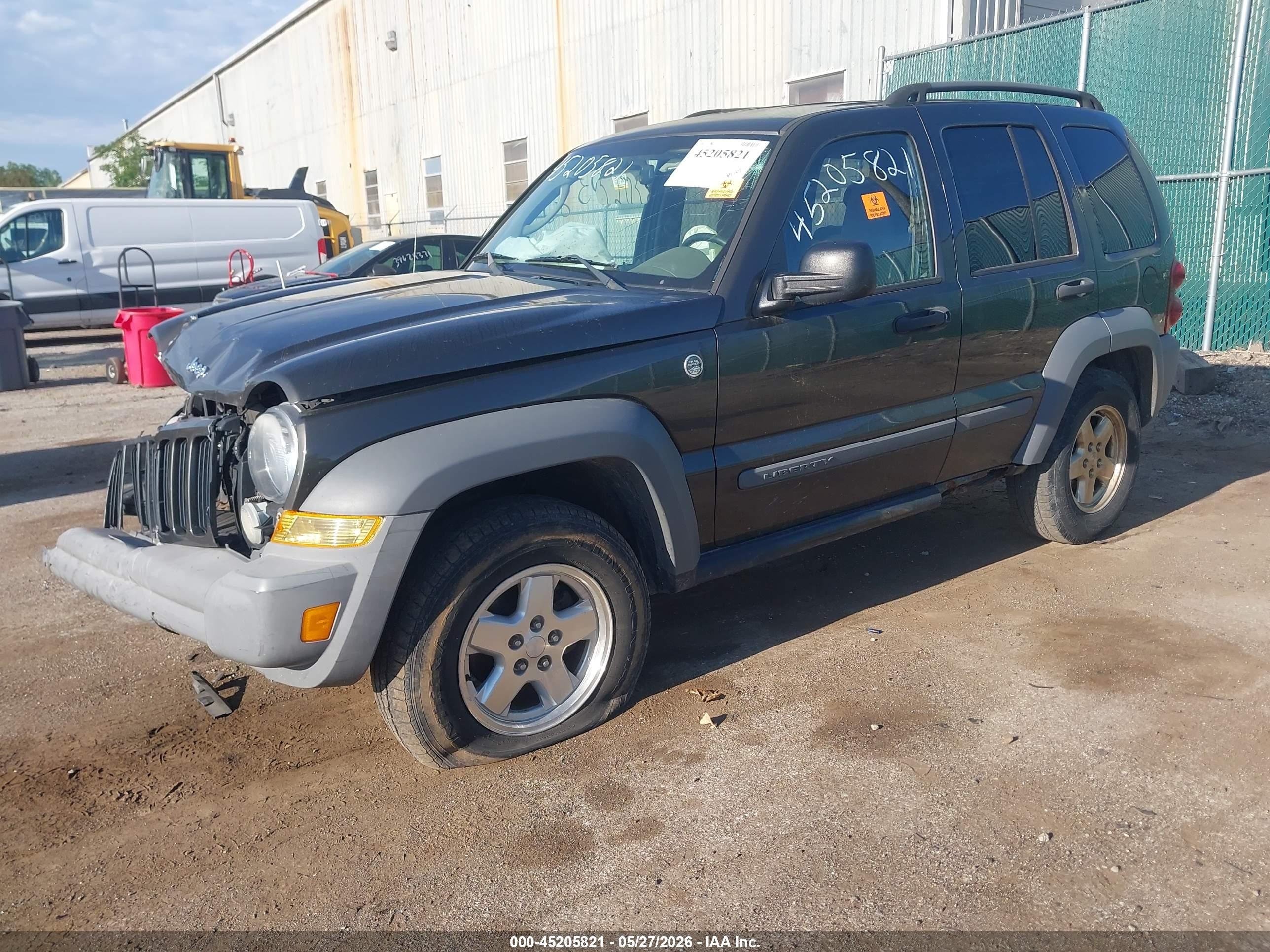 2006 Jeep Liberty Sport Black vin: 1J8GL48K06W119667