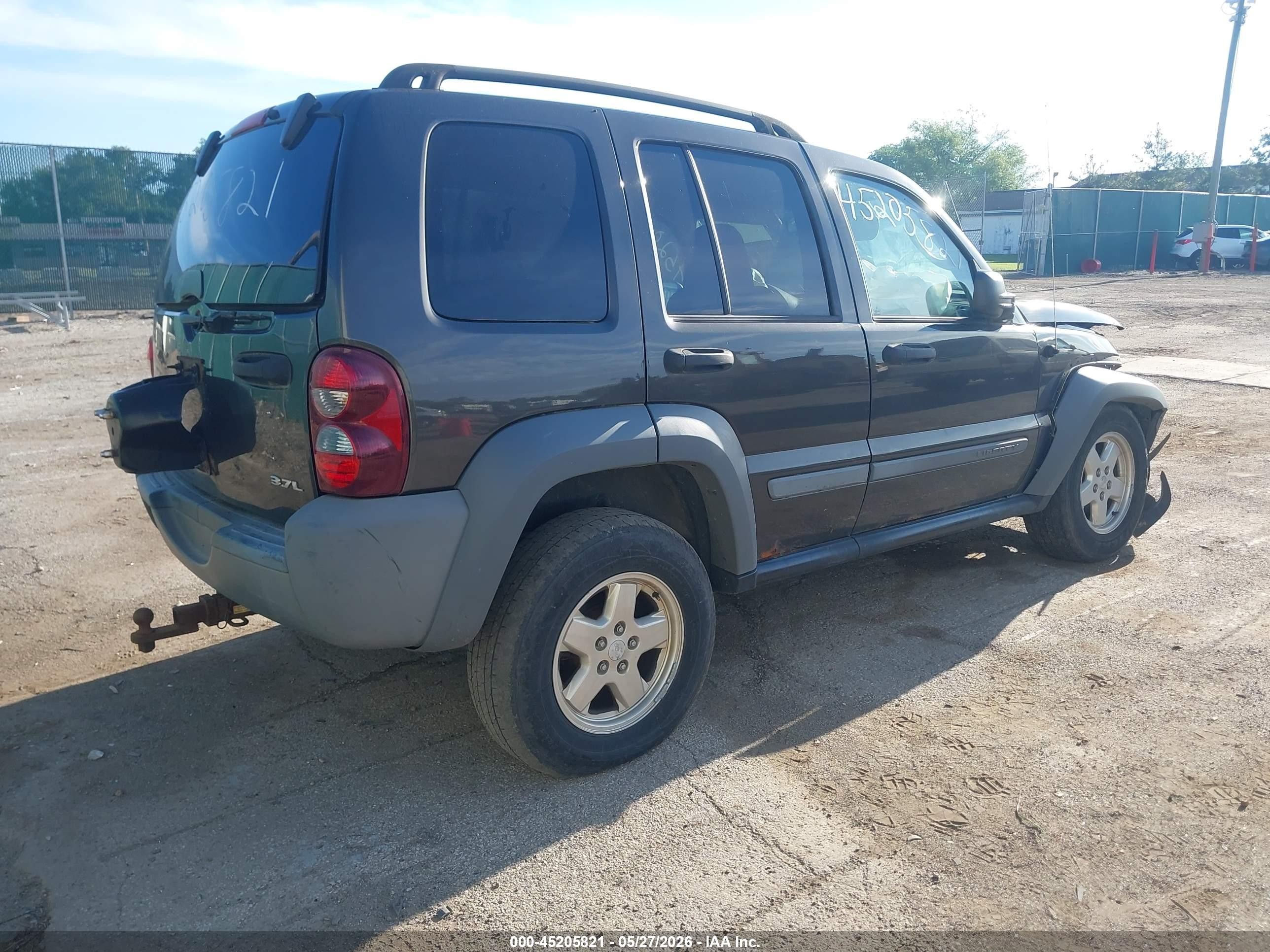 2006 Jeep Liberty Sport Black vin: 1J8GL48K06W119667