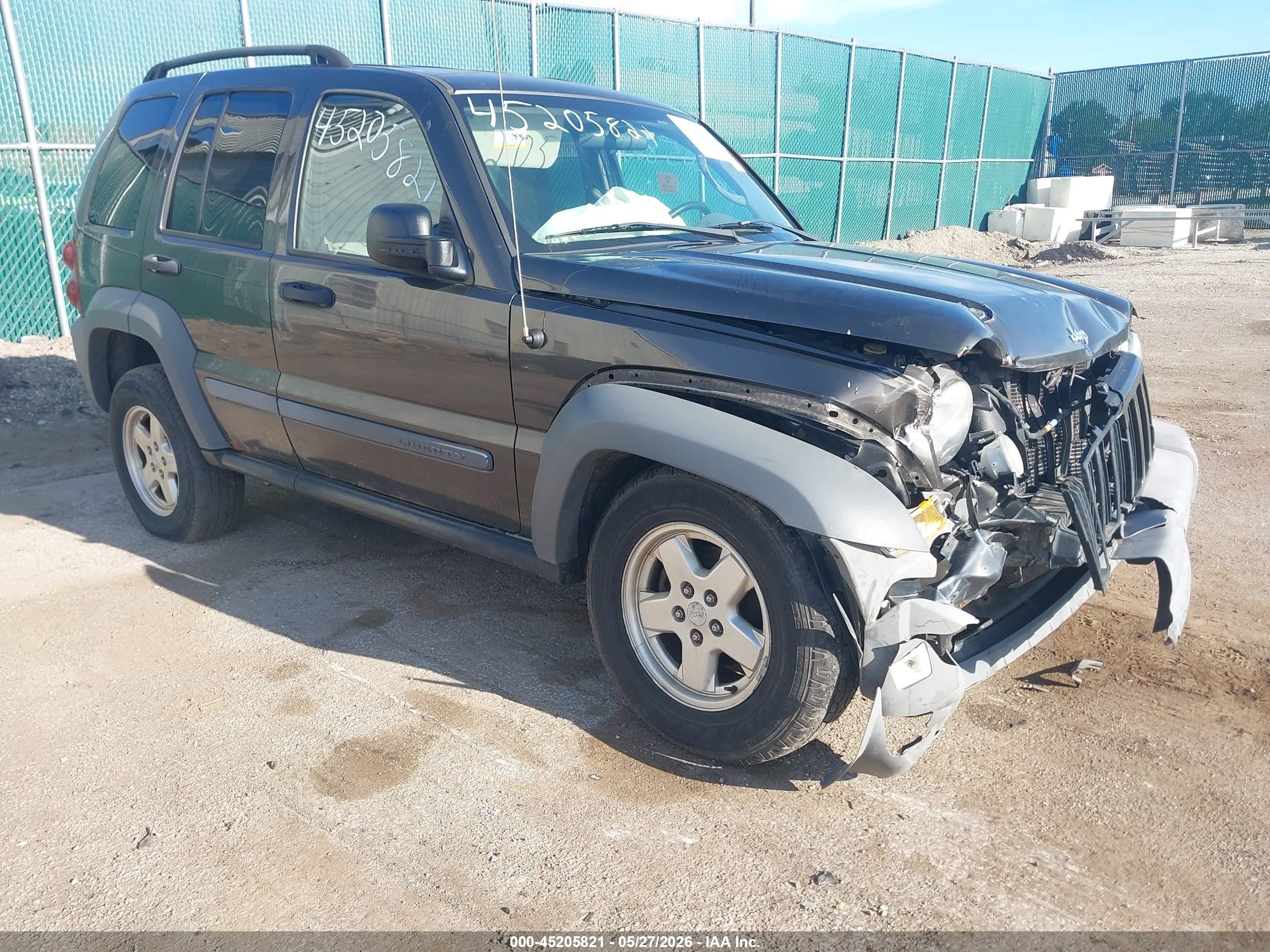 2006 Jeep Liberty Sport Black vin: 1J8GL48K06W119667