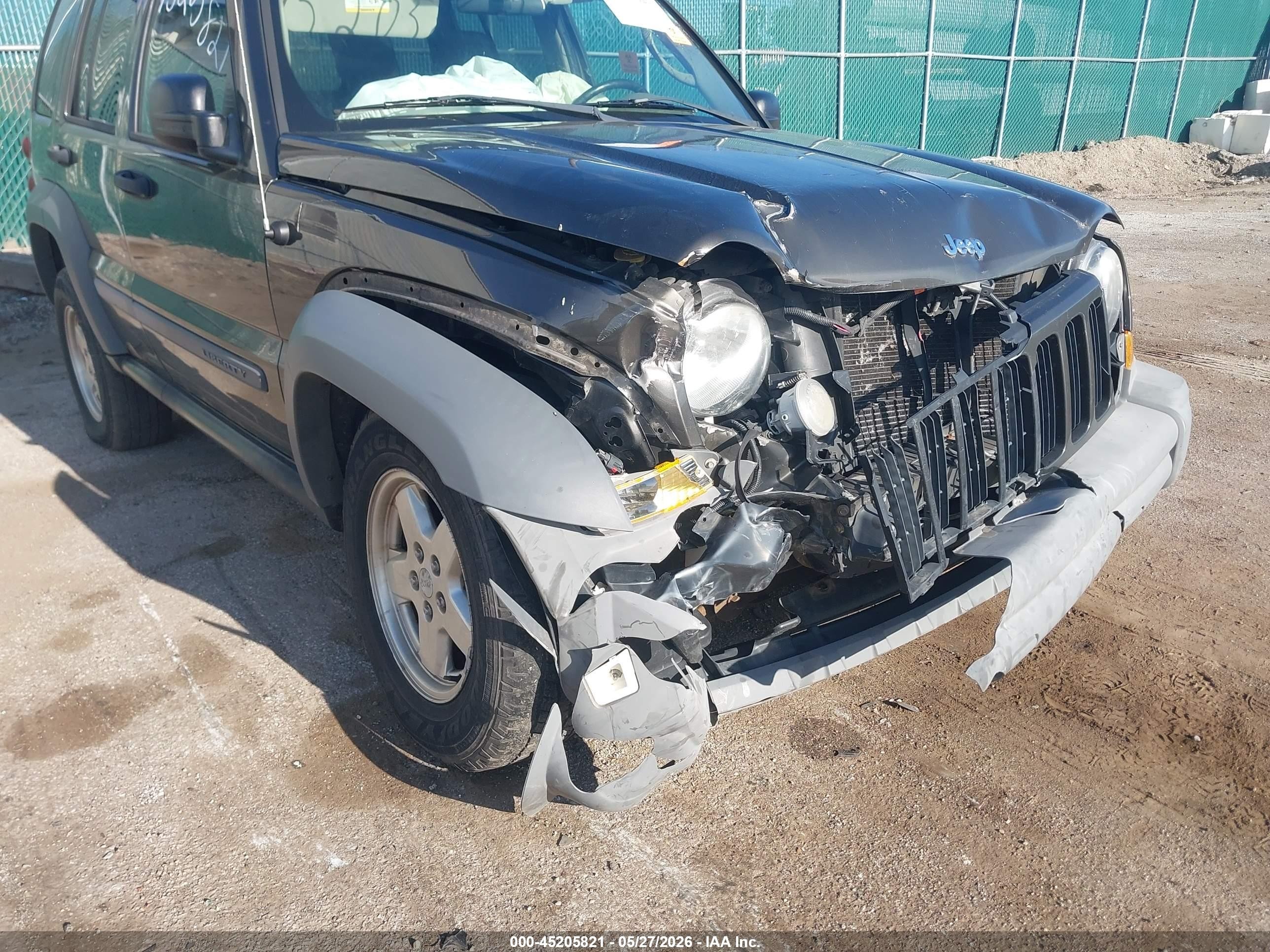 2006 Jeep Liberty Sport Black vin: 1J8GL48K06W119667