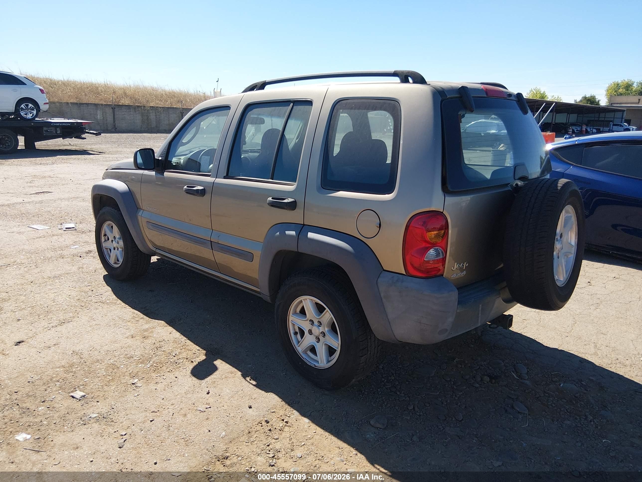 2004 Jeep Liberty Sport Желто-коричневый vin: 1J8GL48K14W119772