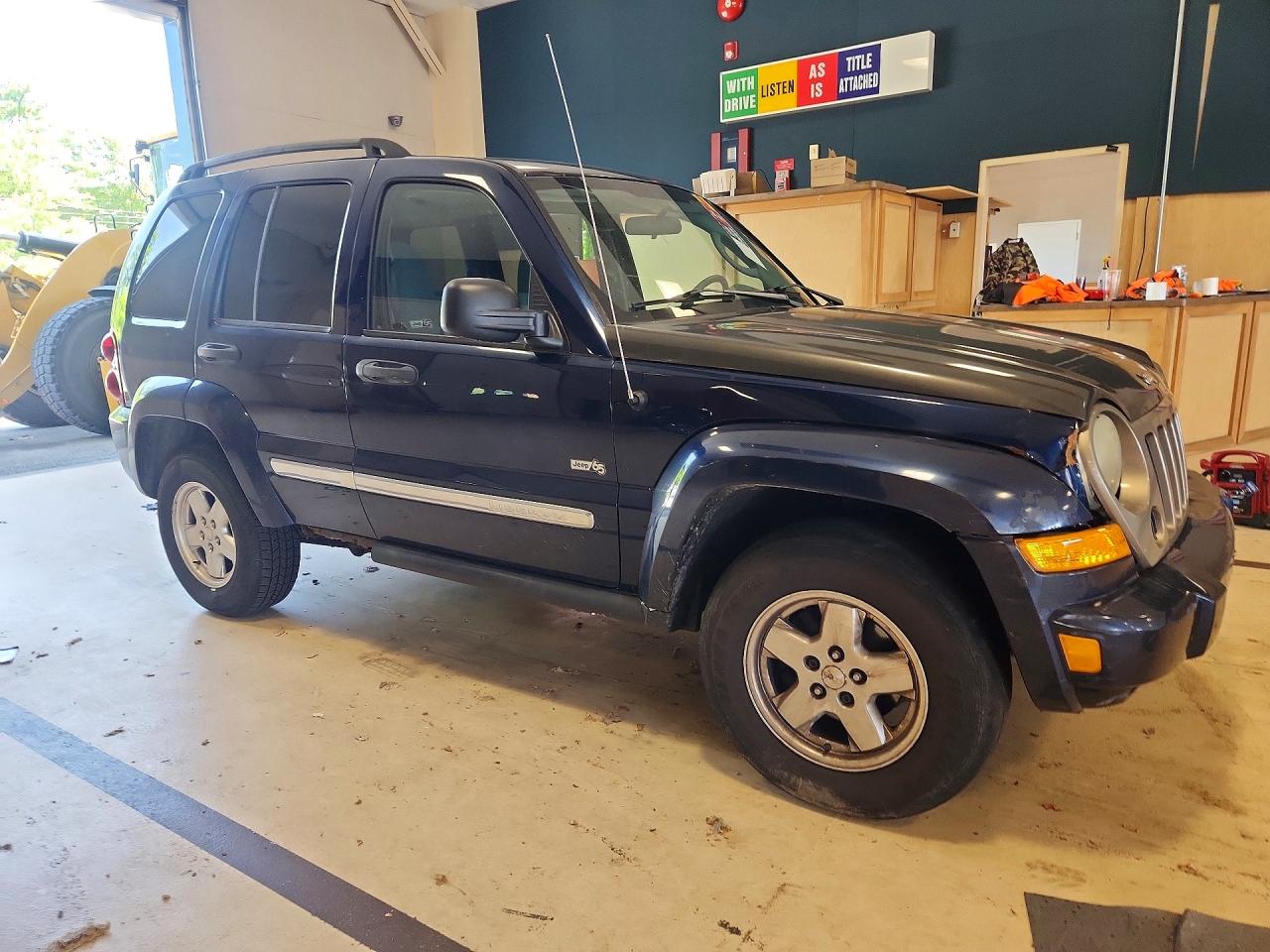 2006 Jeep Liberty Sport Синий vin: 1J8GL48K16W211743